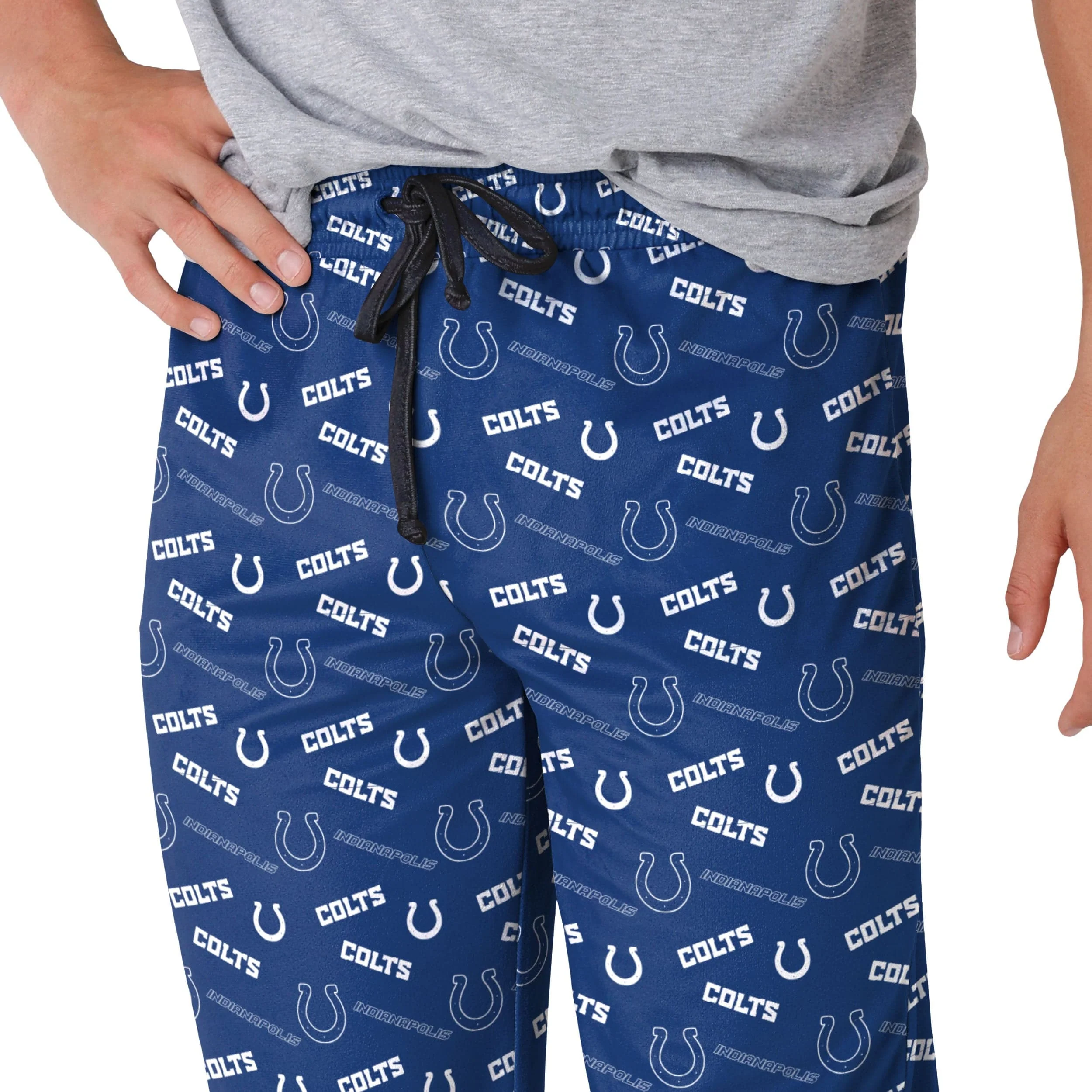 Indianapolis Colts NFL Mens Repeat Print Lounge Pants - Image 3