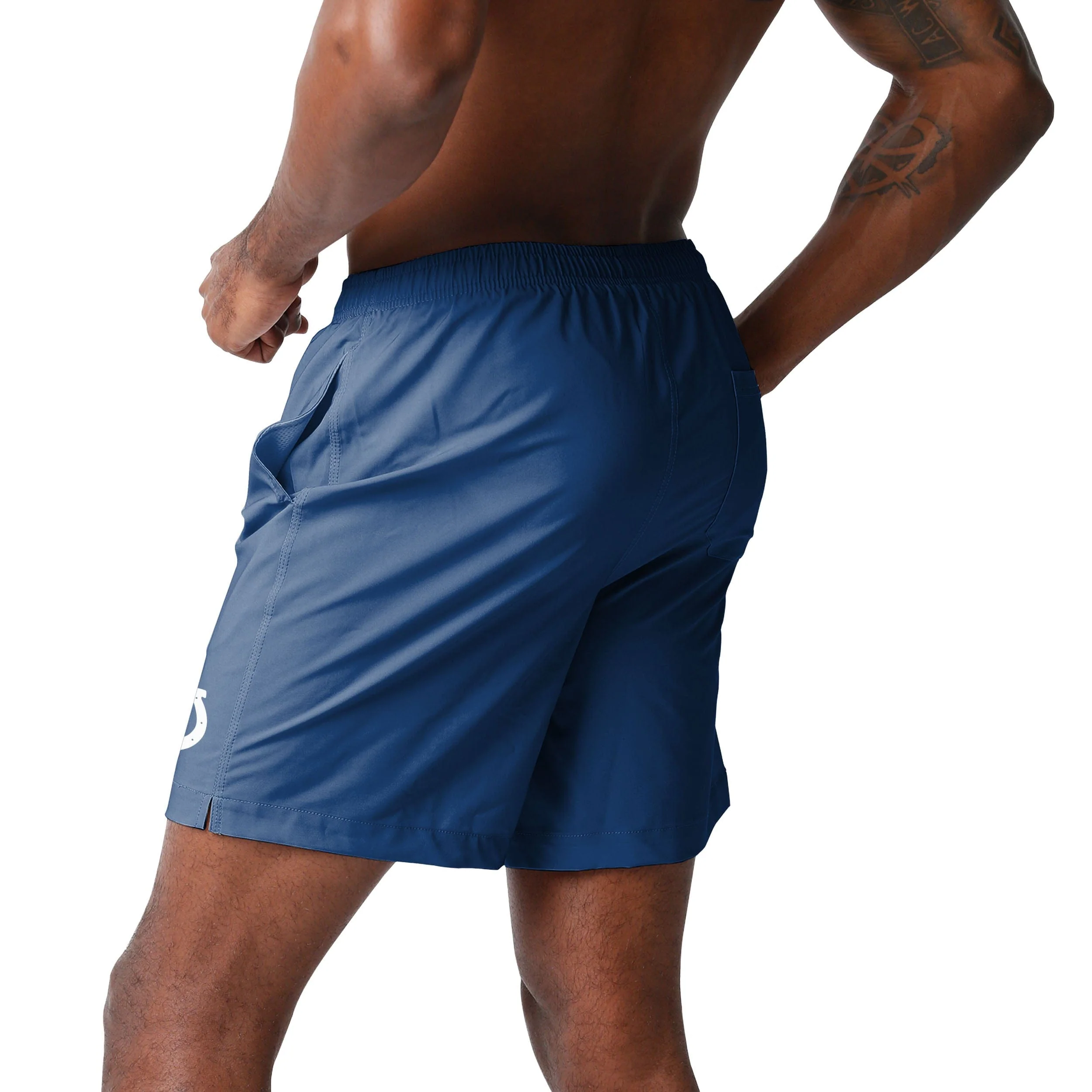 Indianapolis Colts NFL Mens Solid Wordmark Traditional Swimming Trunks - Image 3