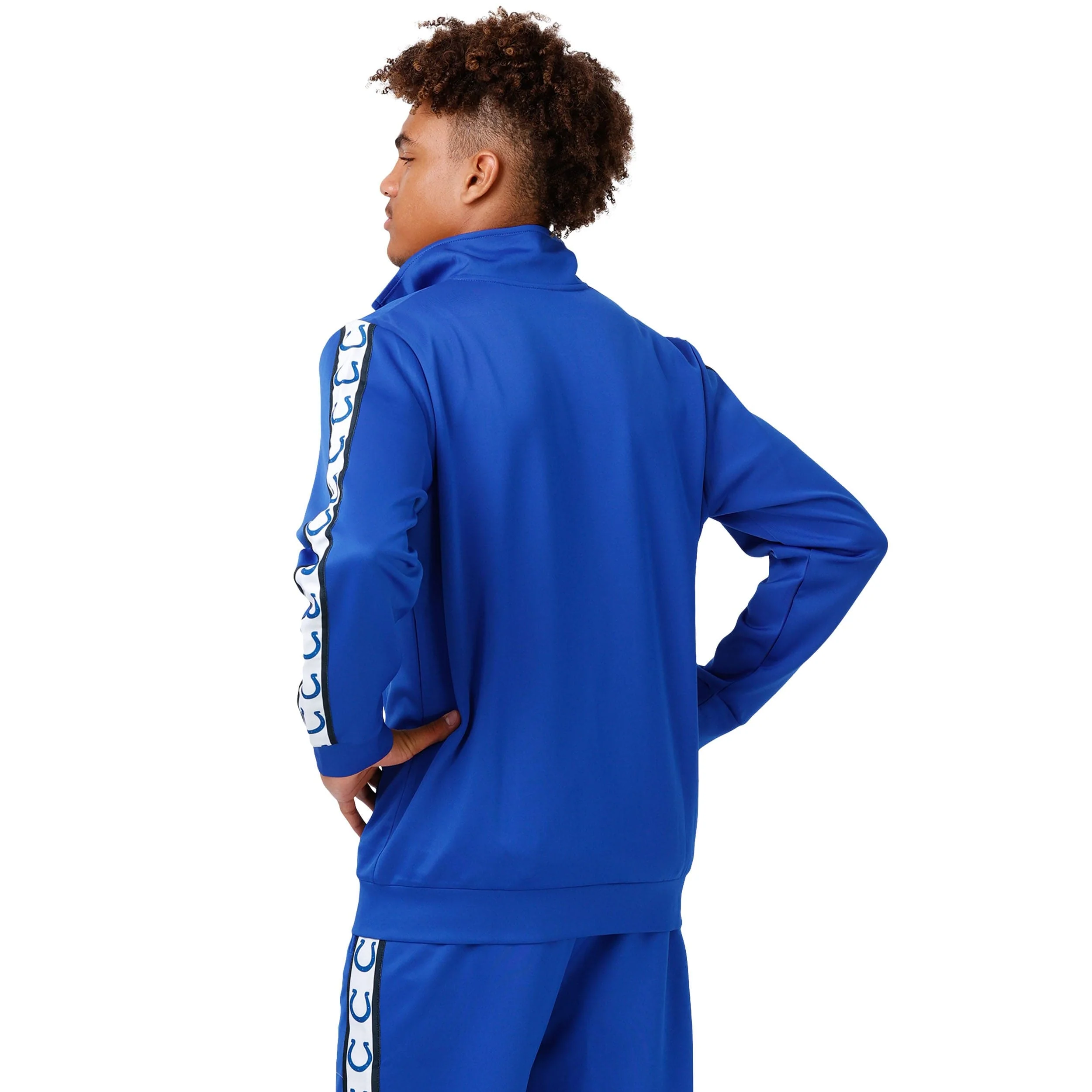 Indianapolis Colts NFL Mens Stripe Logo Track Jacket - Image 2