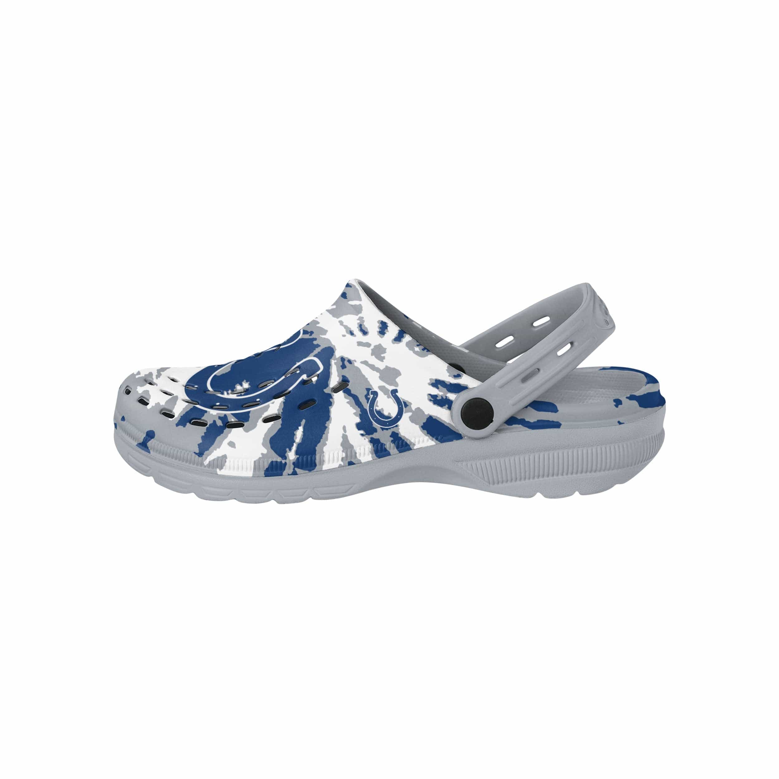 Indianapolis Colts NFL Mens Tie-Dye Clog With Strap - Image 2