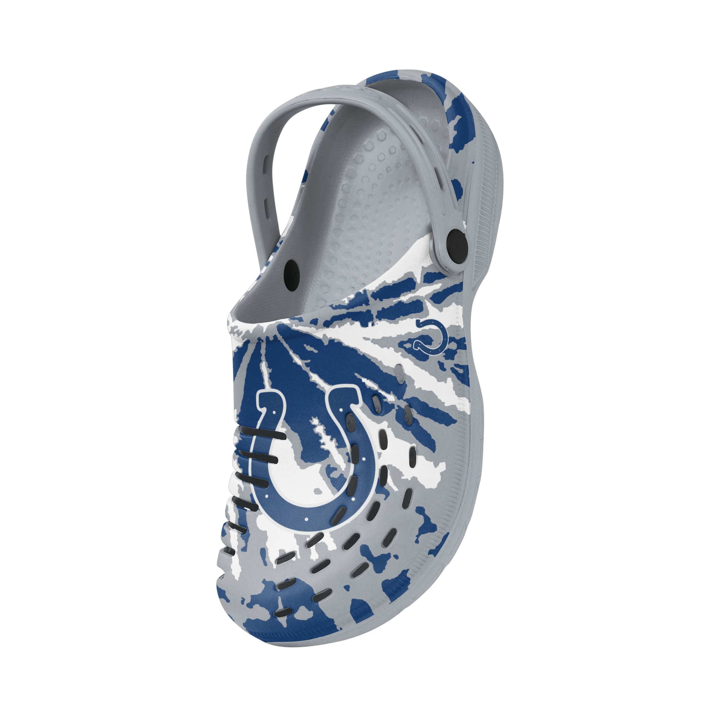 Indianapolis Colts NFL Mens Tie-Dye Clog With Strap - Image 3