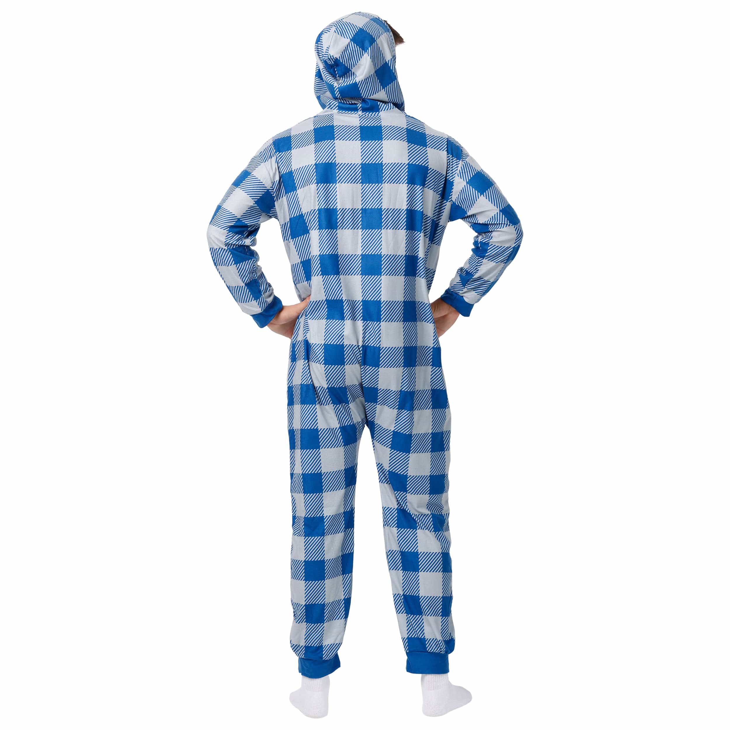 Indianapolis Colts NFL Plaid One Piece Pajamas - Image 2