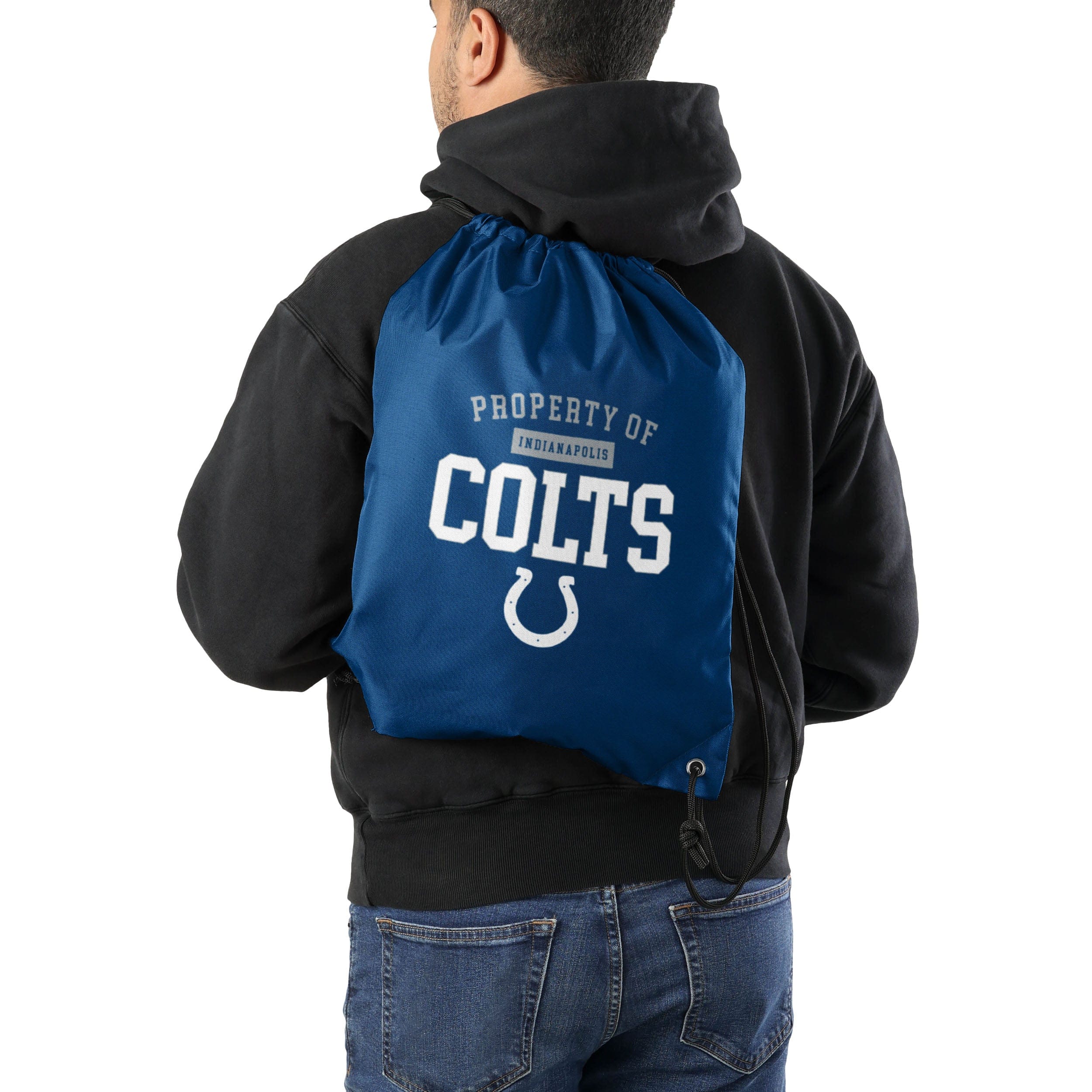 Indianapolis Colts NFL Property Of Drawstring Backpack - Image 2