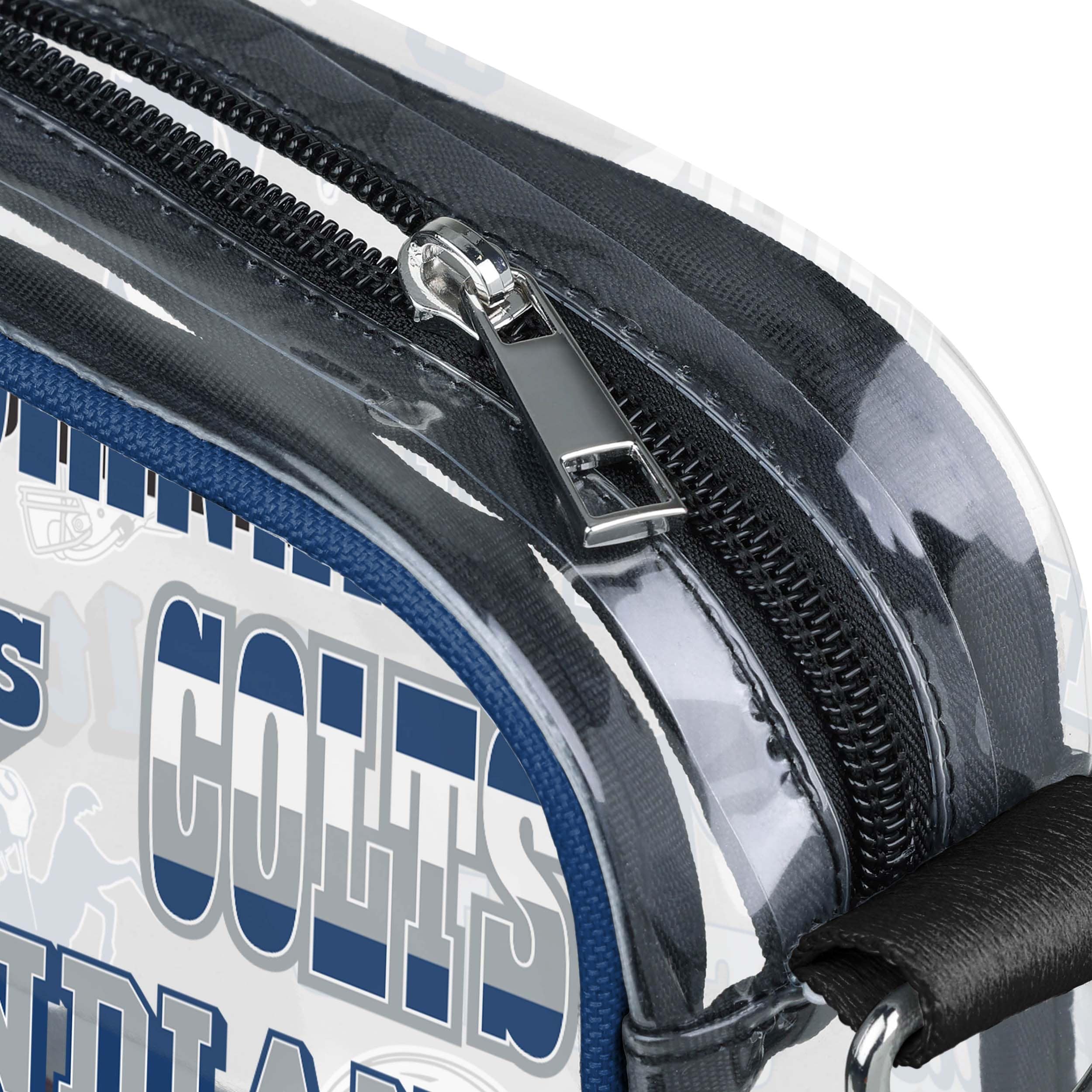 Indianapolis Colts NFL Repeat Retro Print Clear Crossbody Bag - Image 4
