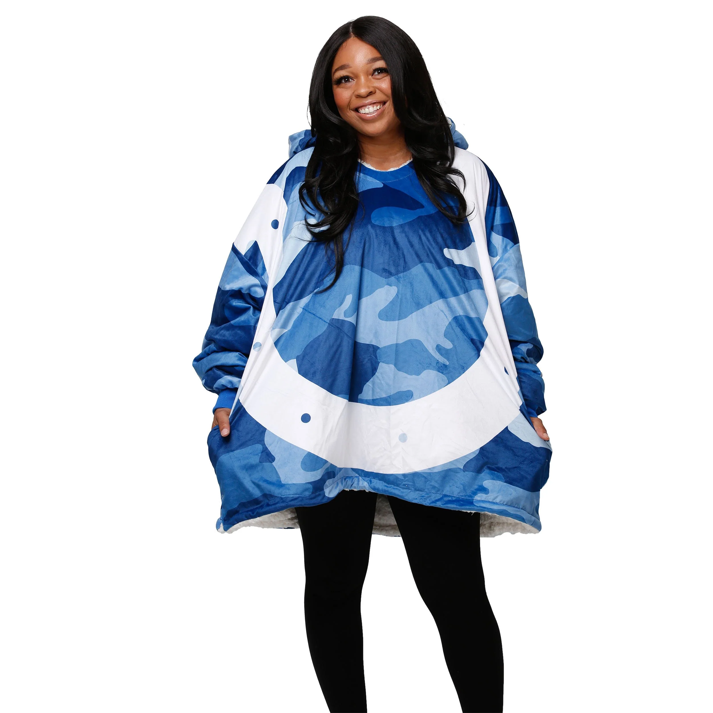 Indianapolis Colts NFL Reversible Team Color Camo Hoodeez - Image 3