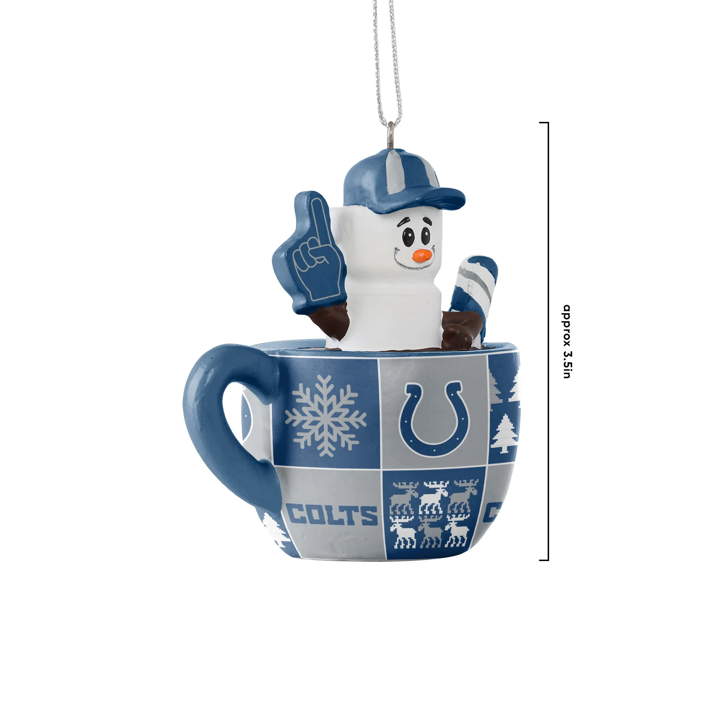 Indianapolis Colts NFL Smores Mug Ornament - Image 3