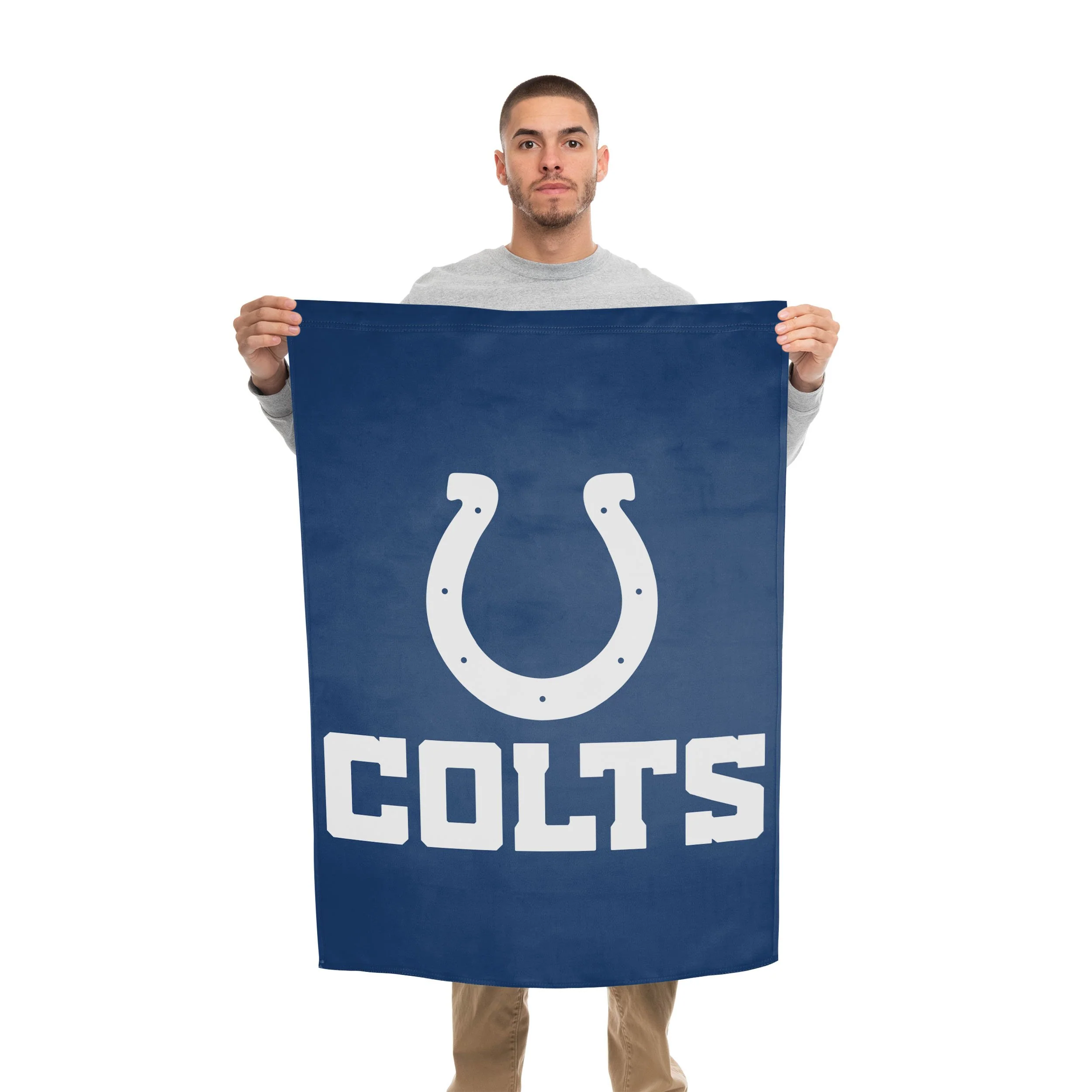 Indianapolis Colts NFL Solid Vertical Flag - Image 2