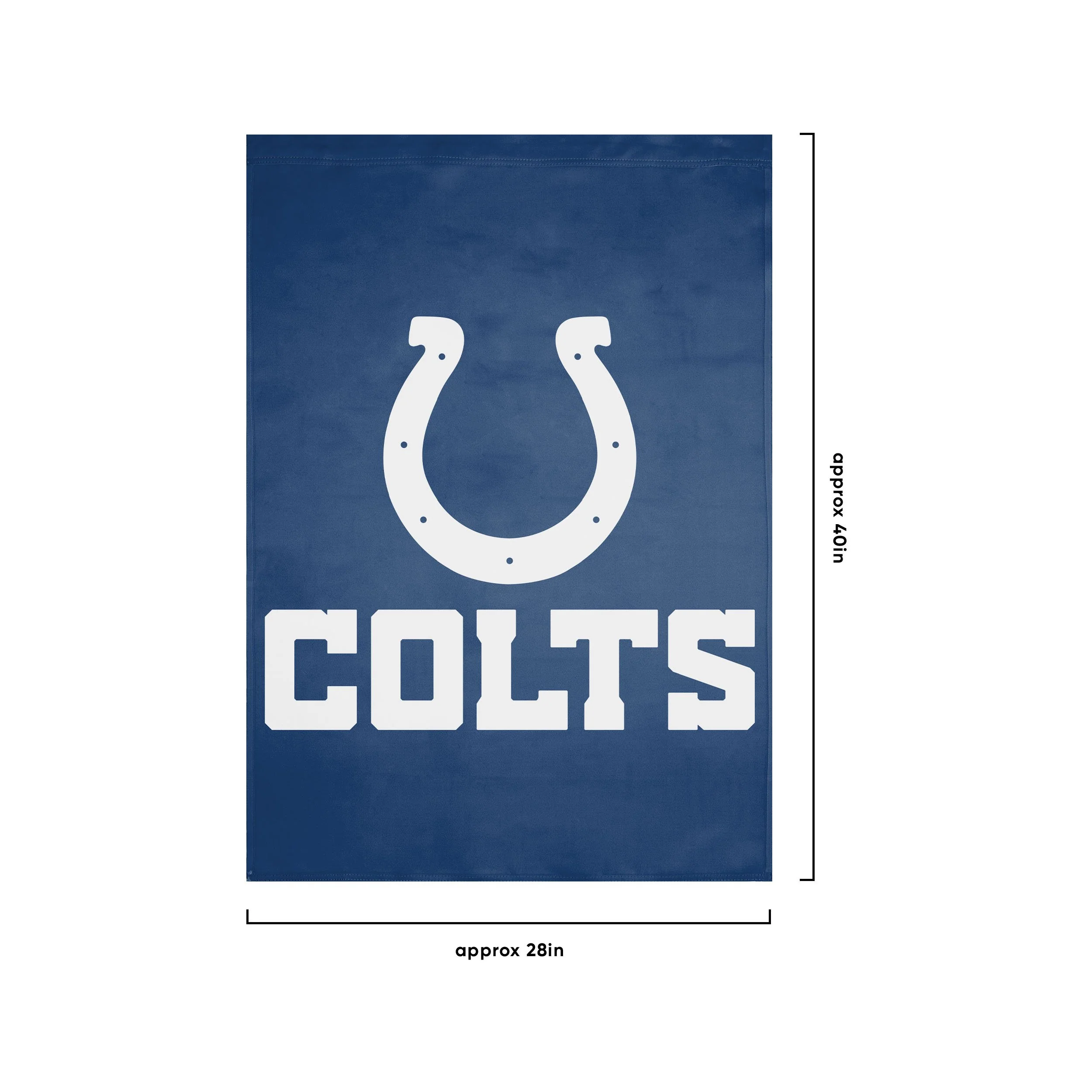 Indianapolis Colts NFL Solid Vertical Flag - Image 3