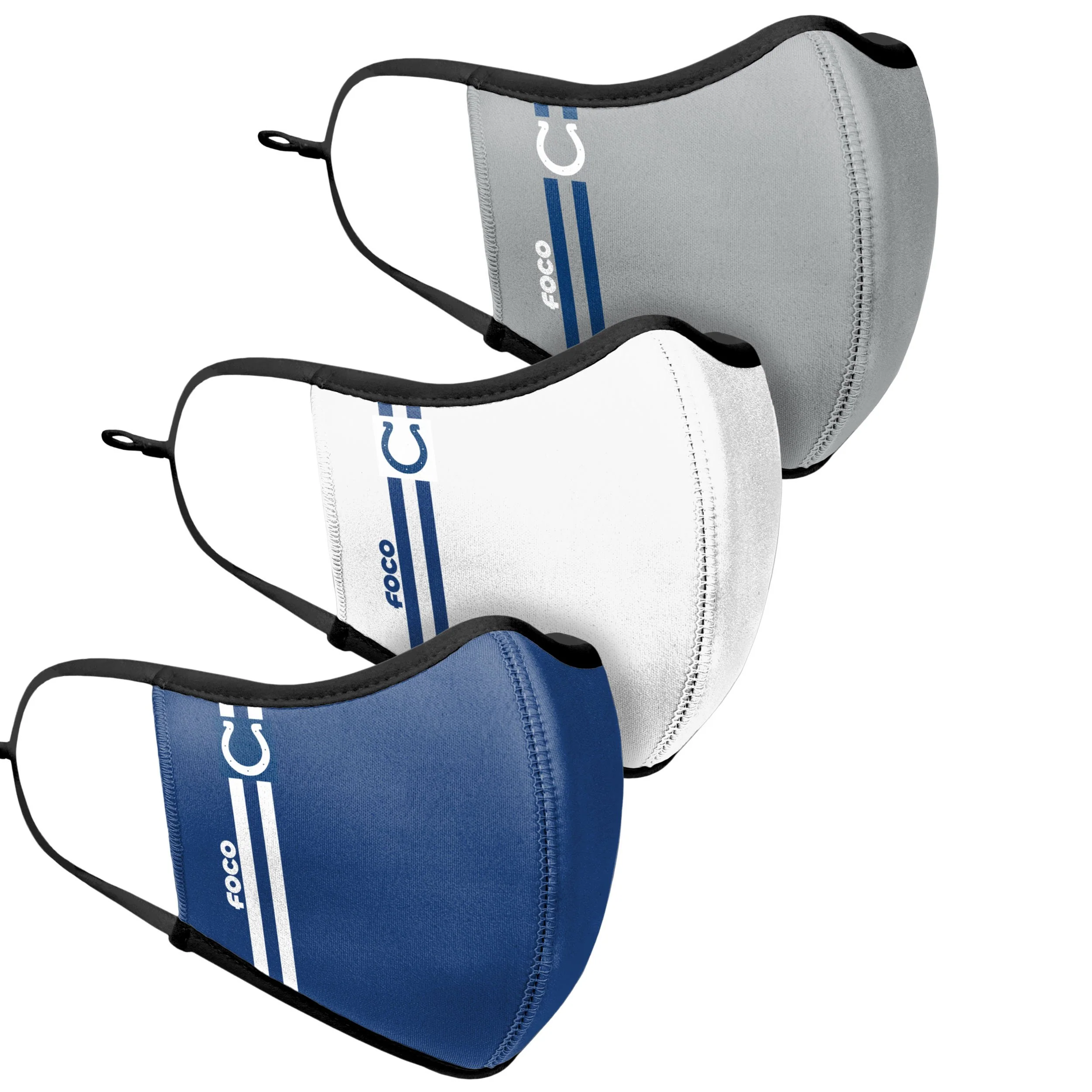 Indianapolis Colts NFL Sport 3 Pack Face Cover - Image 3