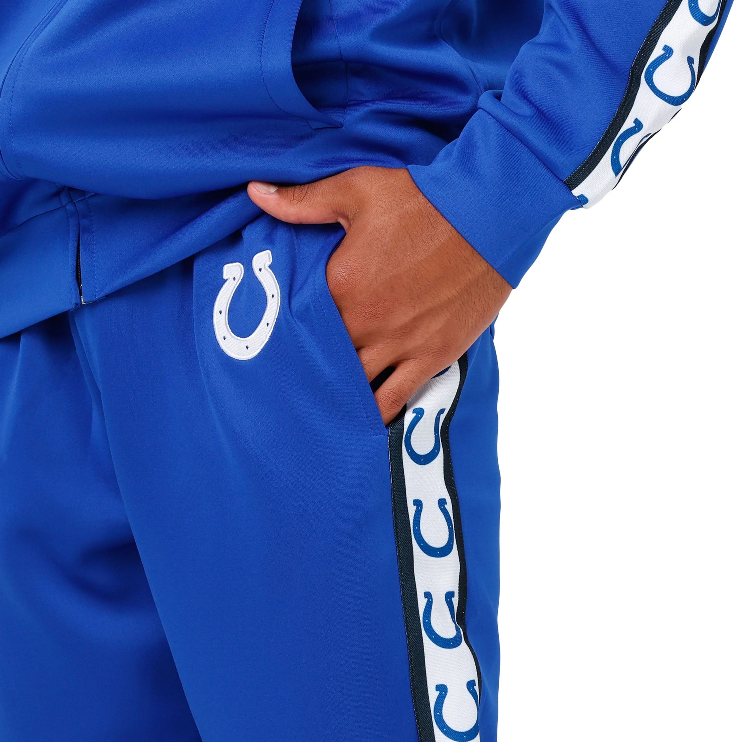 Indianapolis Colts NFL Mens Stripe Logo Track Pants - Image 3