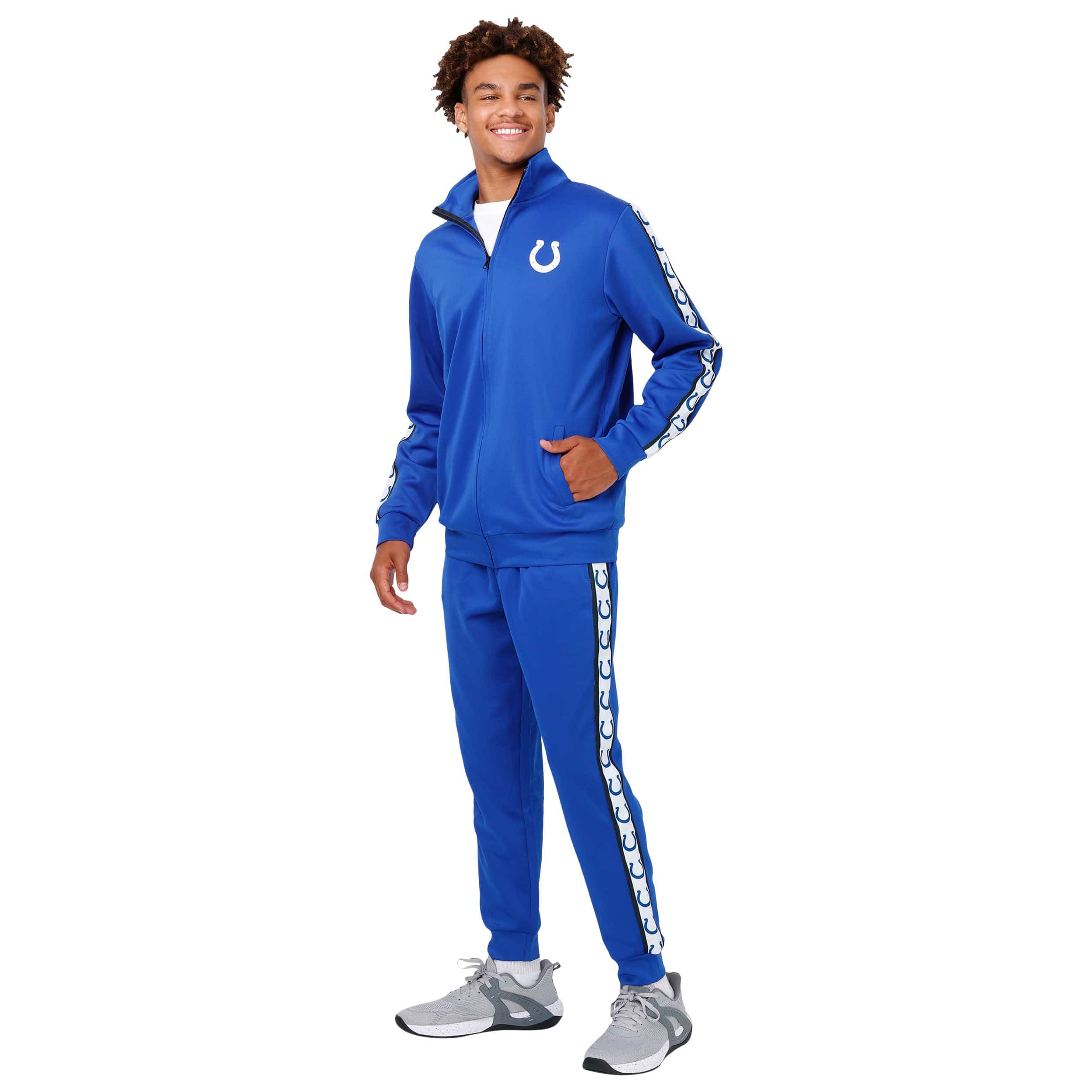 Indianapolis Colts NFL Mens Stripe Logo Track Pants - Image 5