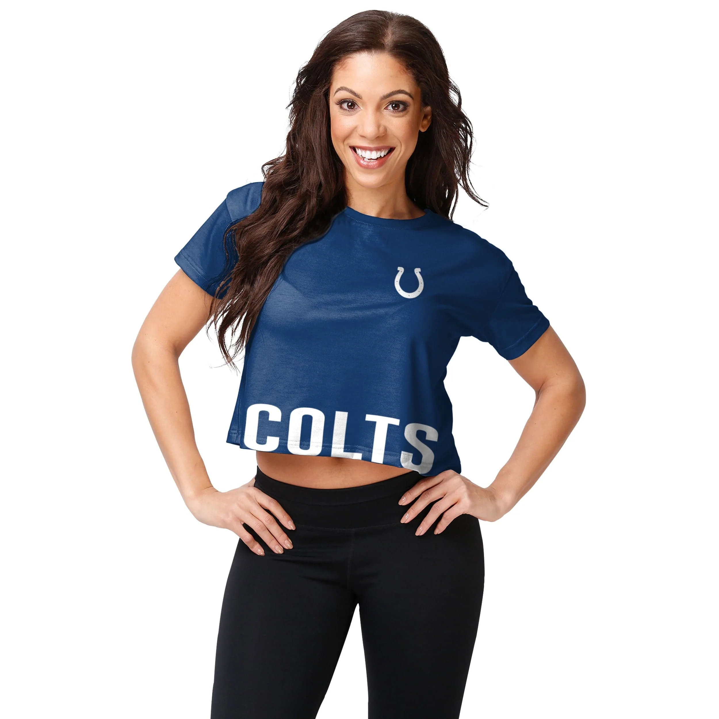 Indianapolis Colts NFL Womens Bottom Line Crop Top