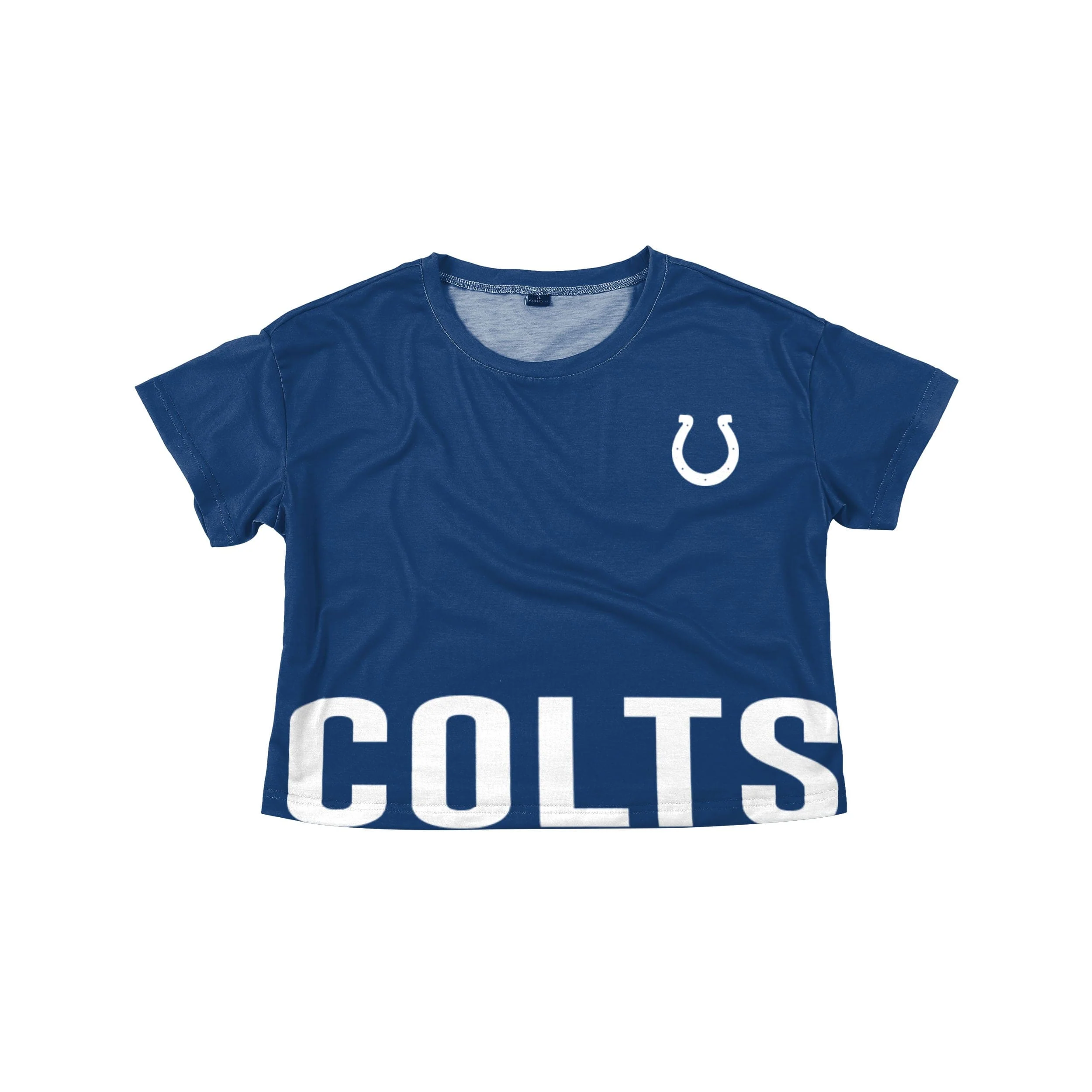 Indianapolis Colts NFL Womens Bottom Line Crop Top - Image 3