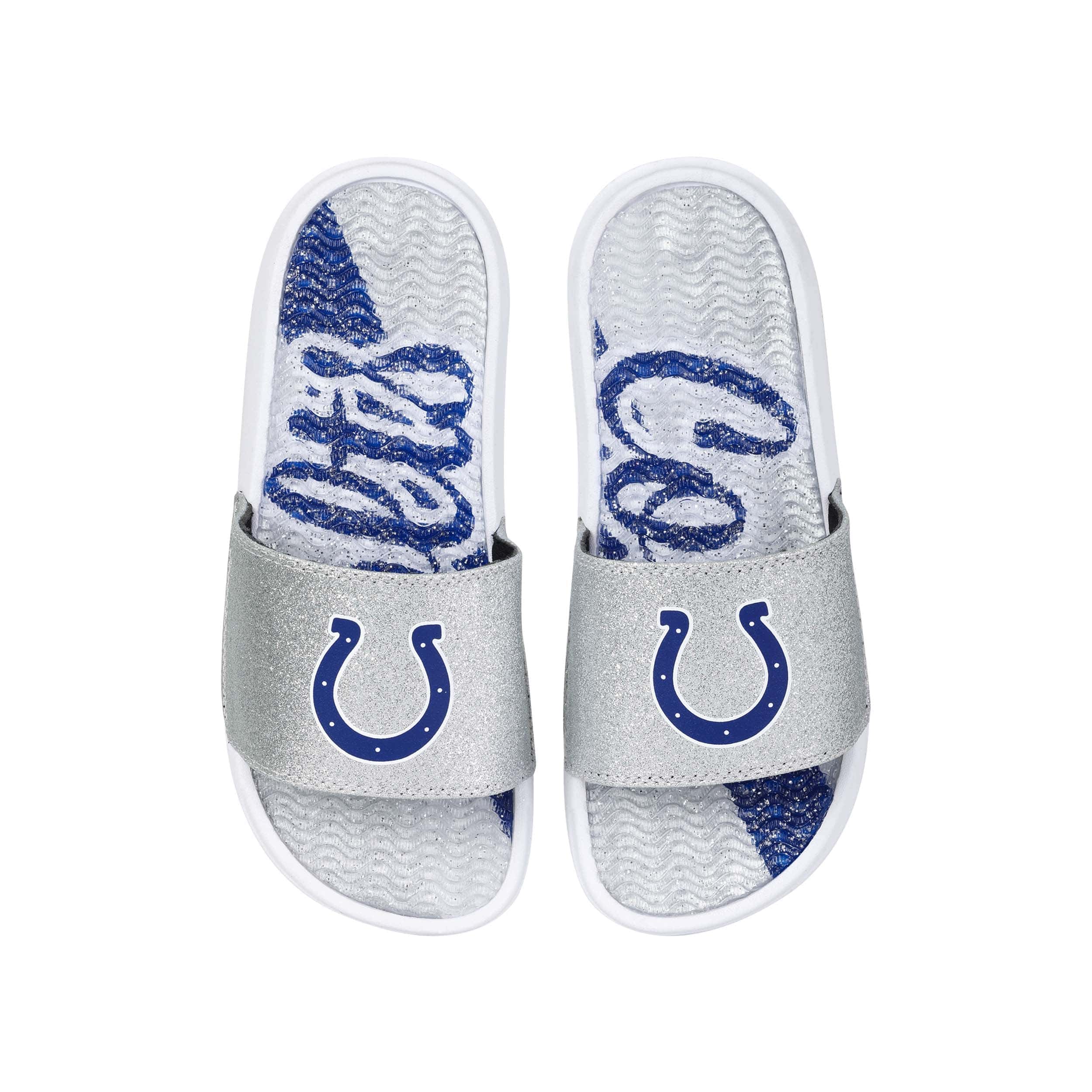 Indianapolis Colts NFL Womens Glitter Gel Slide - Image 3