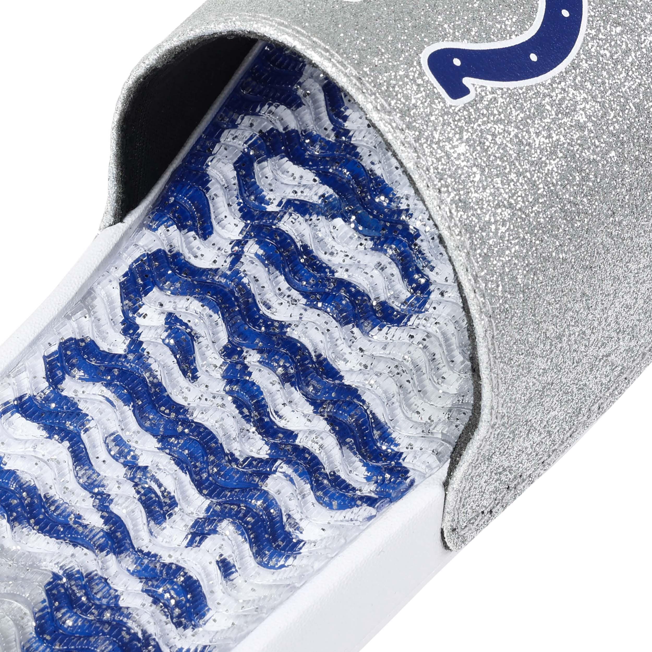 Indianapolis Colts NFL Womens Glitter Gel Slide - Image 4