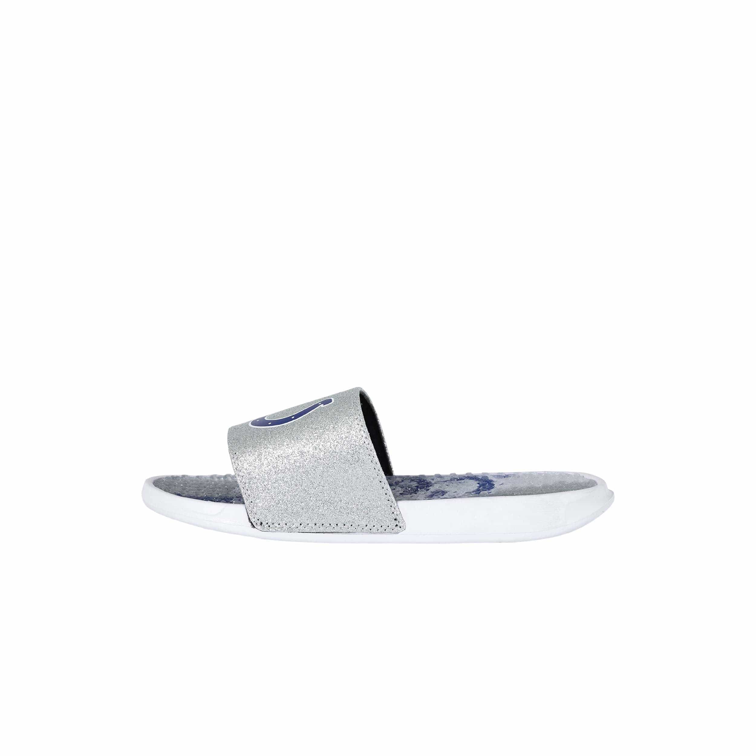 Indianapolis Colts NFL Womens Glitter Gel Slide - Image 5