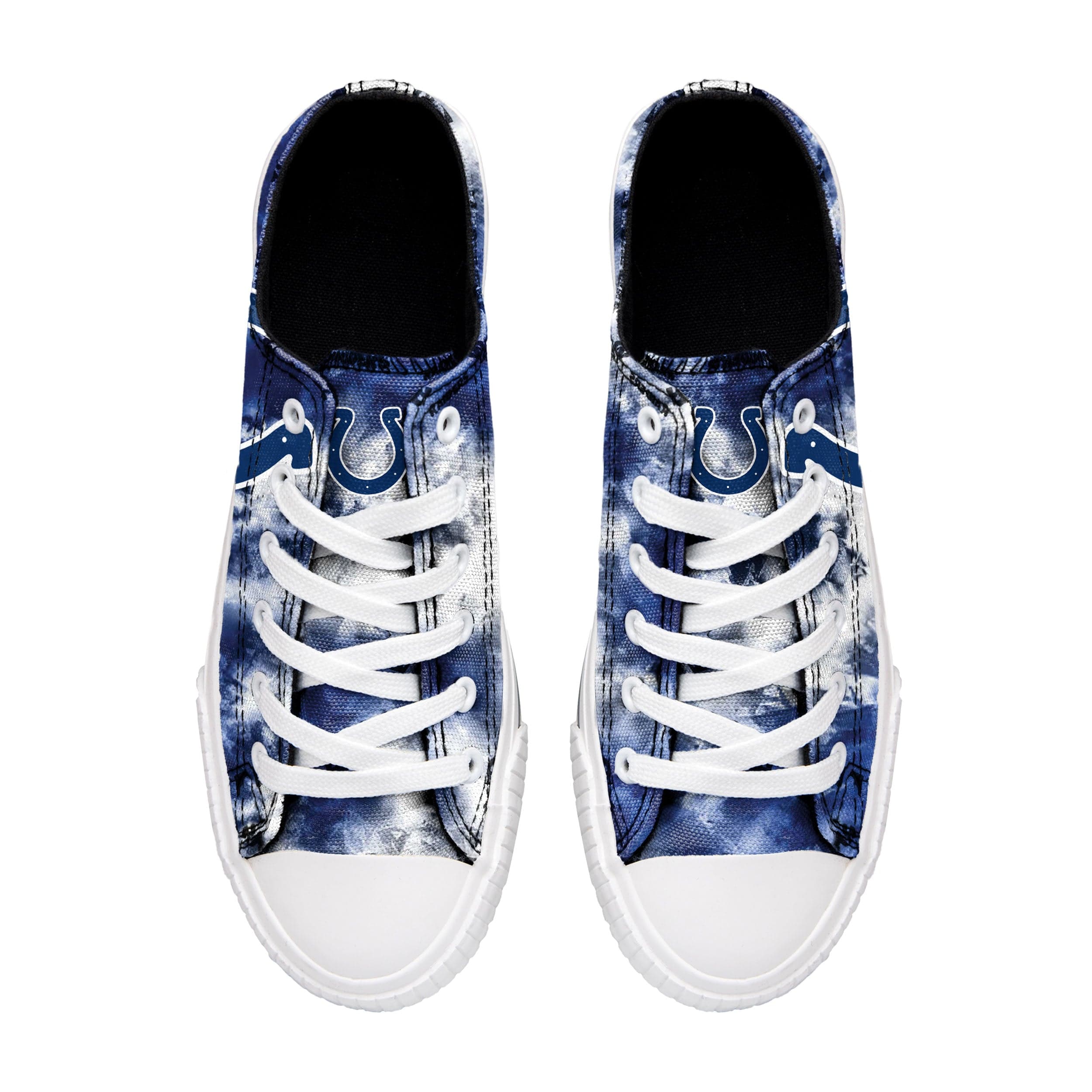 Indianapolis Colts NFL Womens Low Top Tie-Dye Canvas Shoe - Image 3