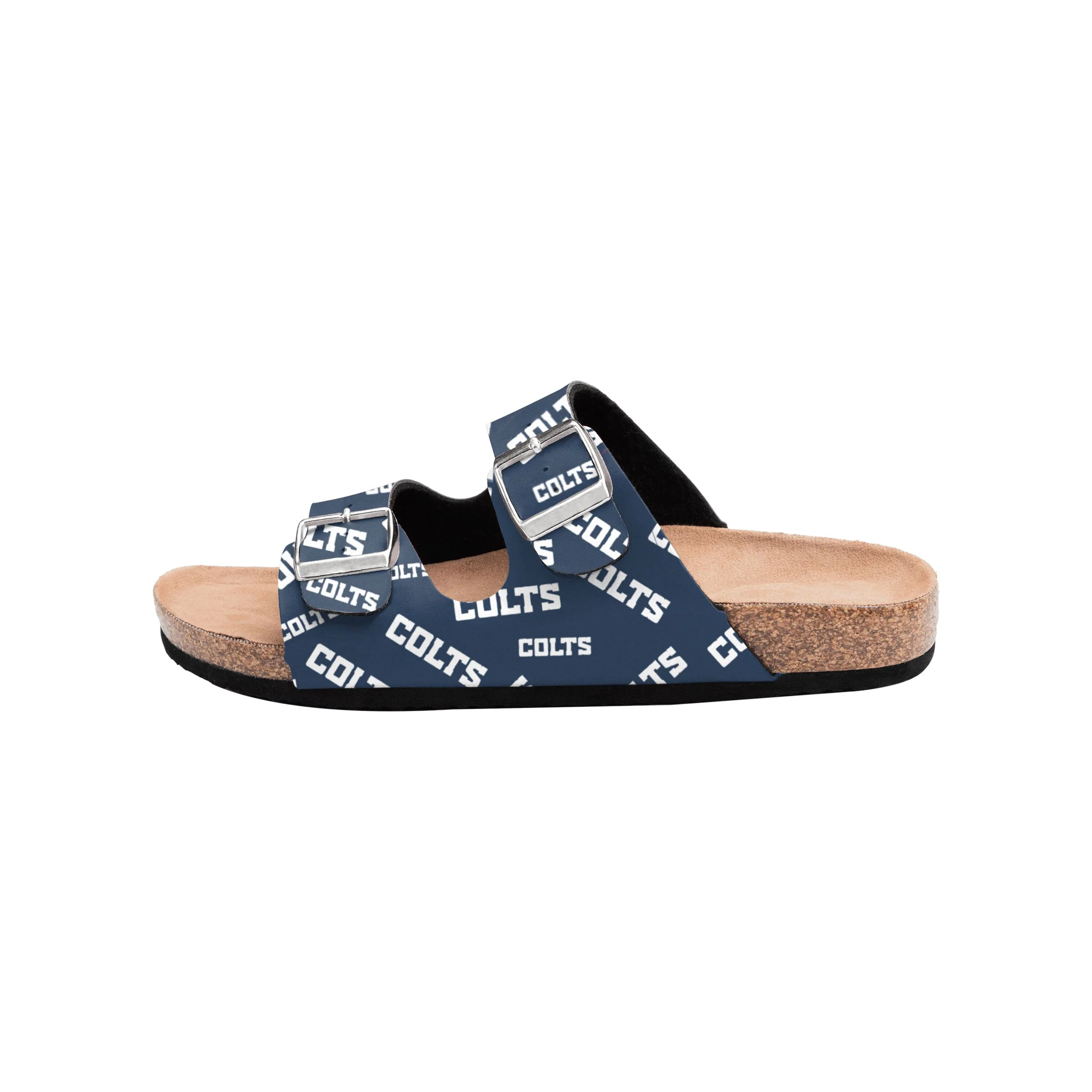 Indianapolis Colts NFL Womens Mini Print Double Buckle Sandal - Image 4