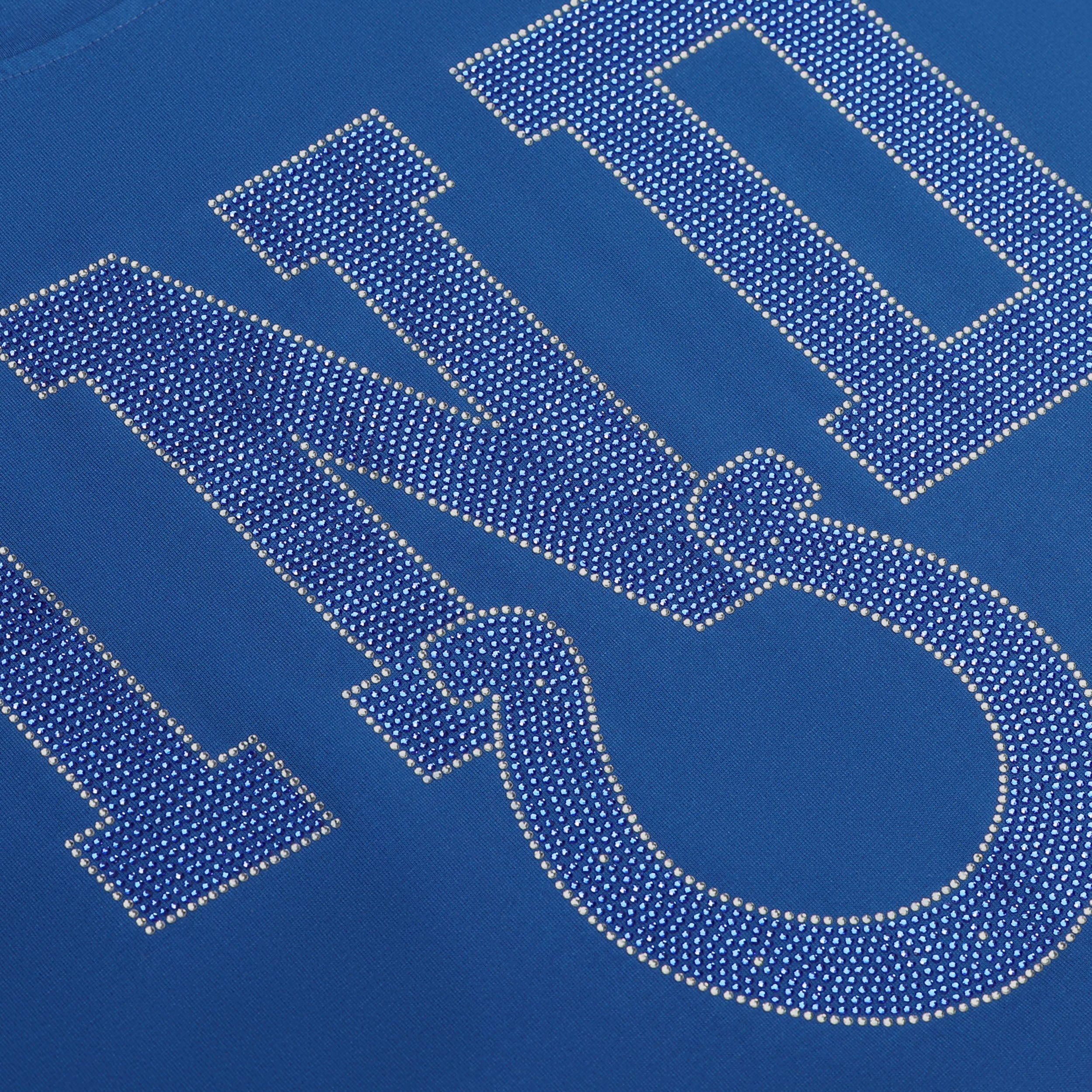 Indianapolis Colts NFL Womens Rhinestone Logo Crop Top - Image 2