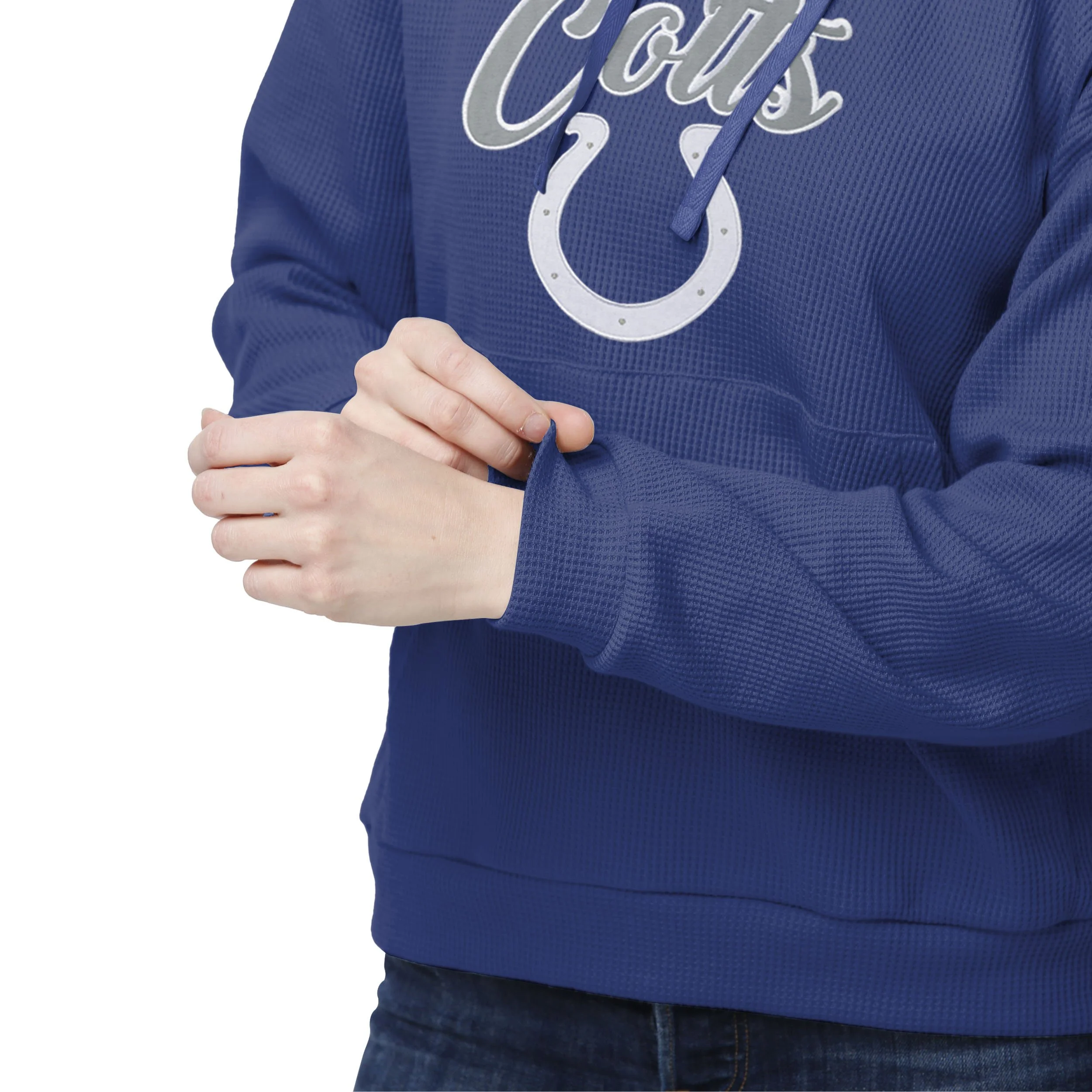Indianapolis Colts NFL Womens Waffle Lounge Sweater - Image 3