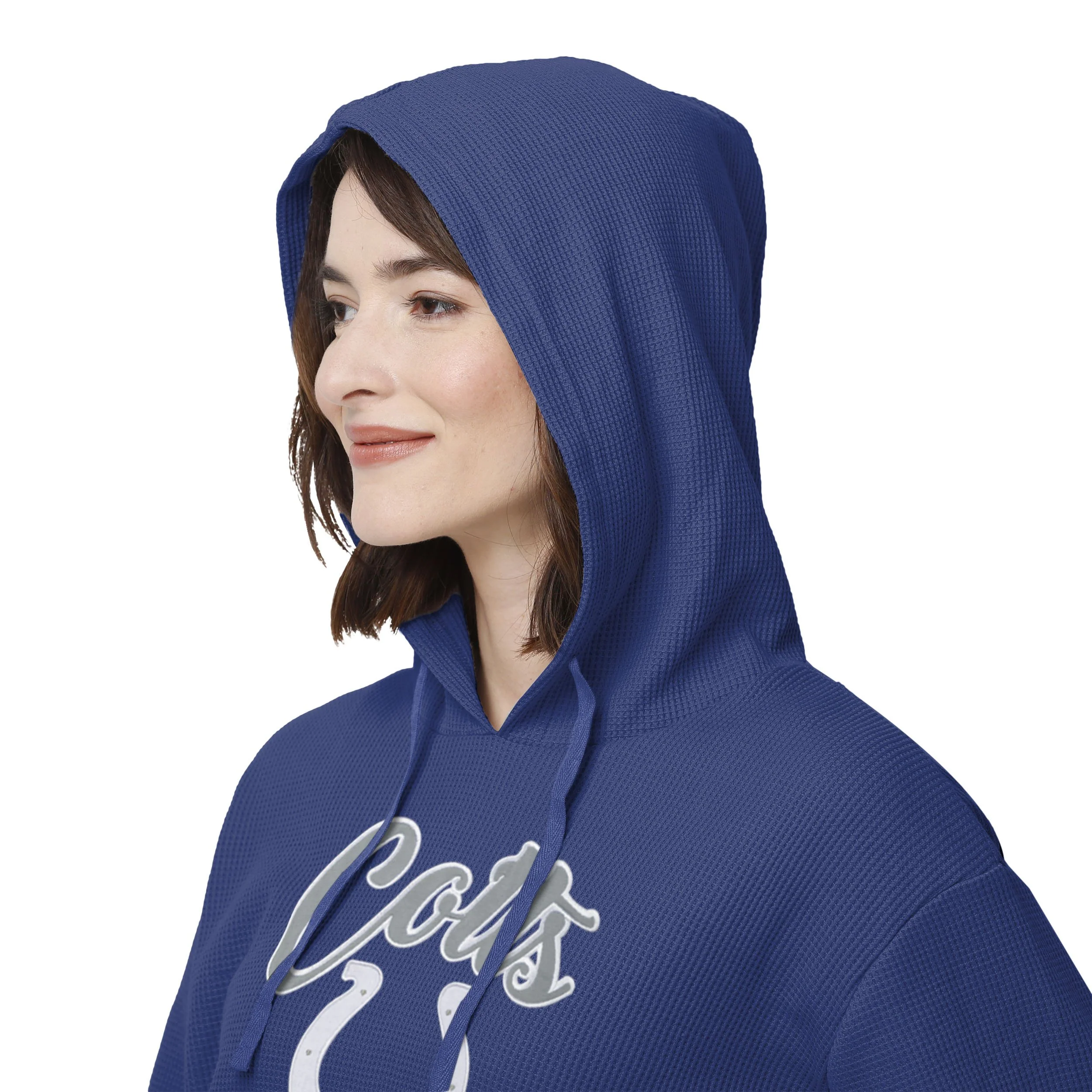 Indianapolis Colts NFL Womens Waffle Lounge Sweater - Image 5