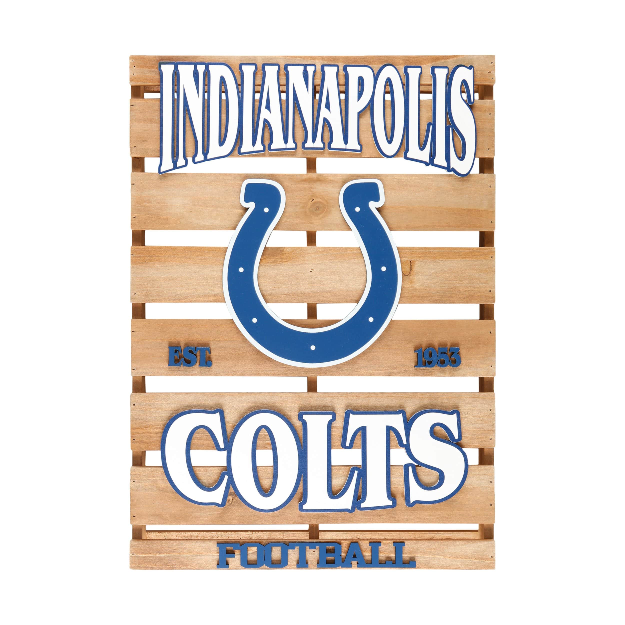 Indianapolis Colts NFL Wood Pallet Sign - Image 3