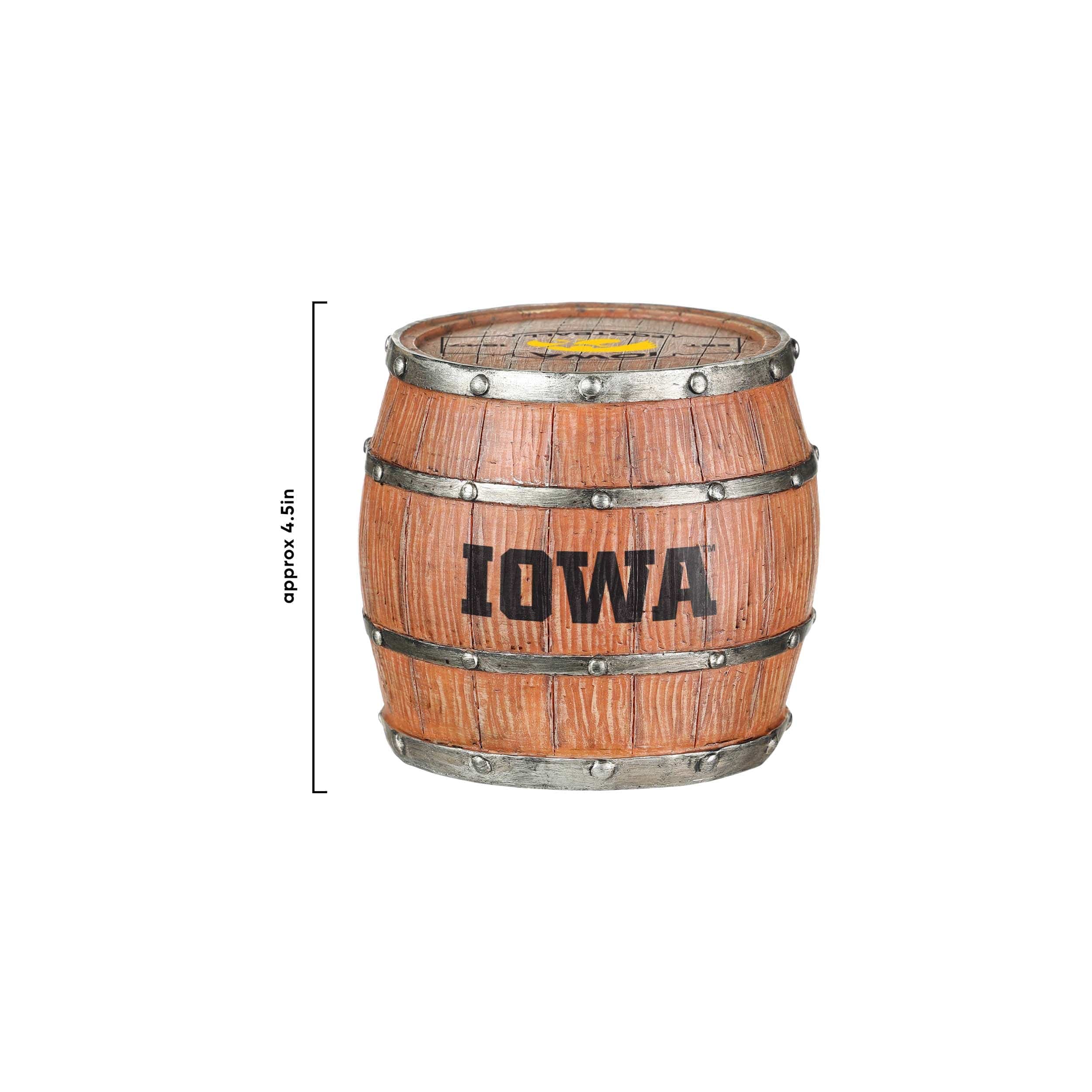 Iowa Hawkeyes NCAA 5 Pack Barrel Coaster Set - Image 4