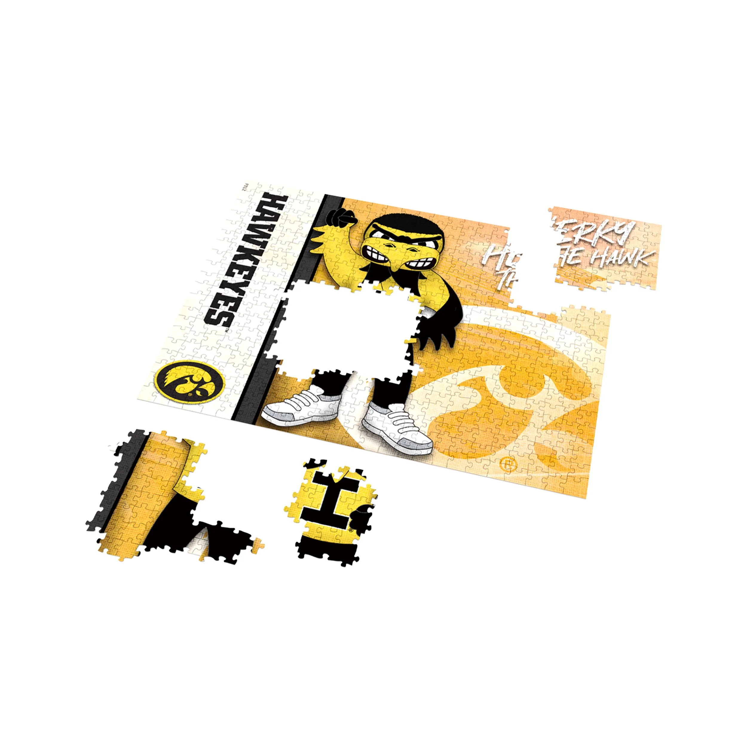 Iowa Hawkeyes NCAA 500 Piece Jigsaw Puzzle PZLZ Mascot - Herky the Hawk - Image 3