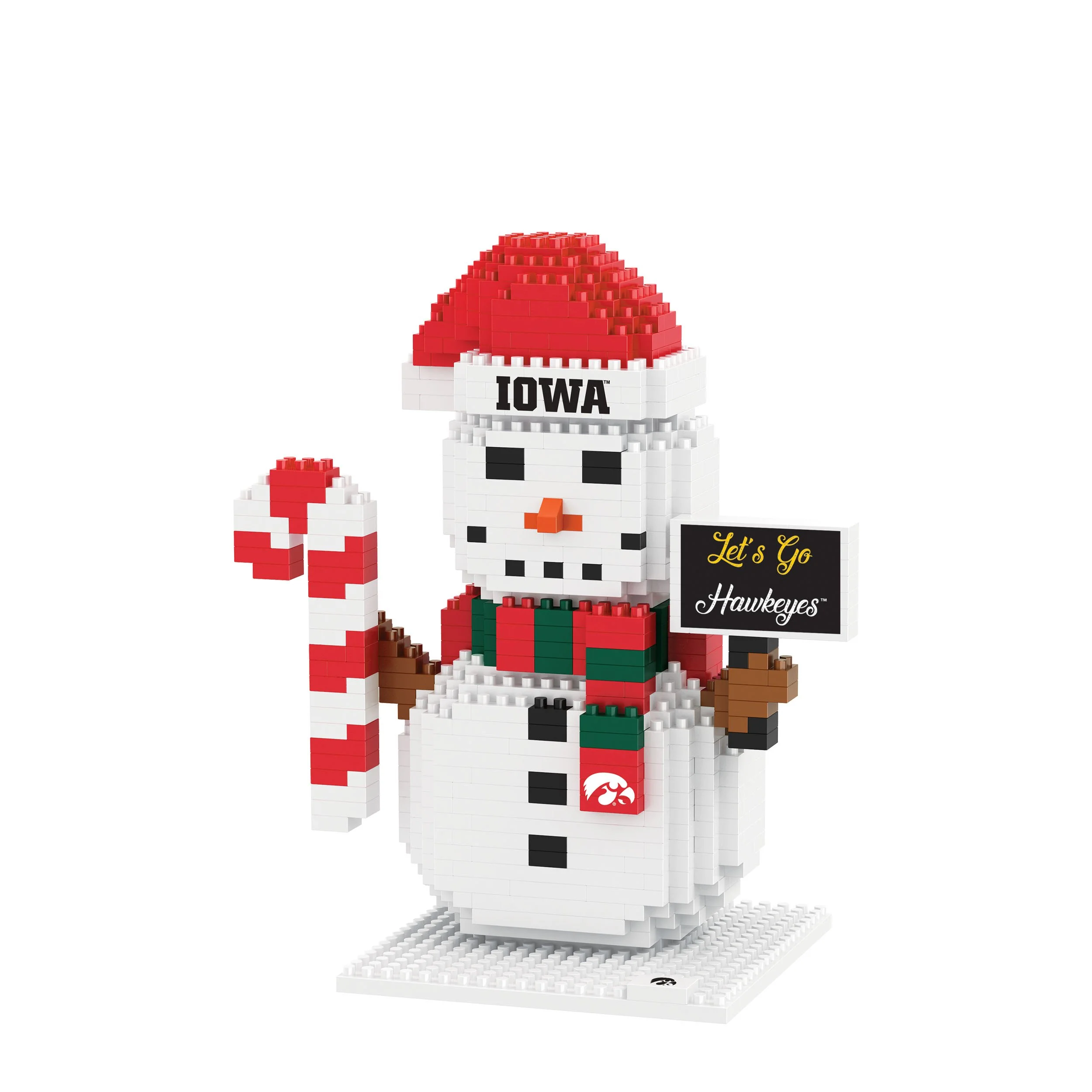 Iowa Hawkeyes NCAA BRXLZ Snowman