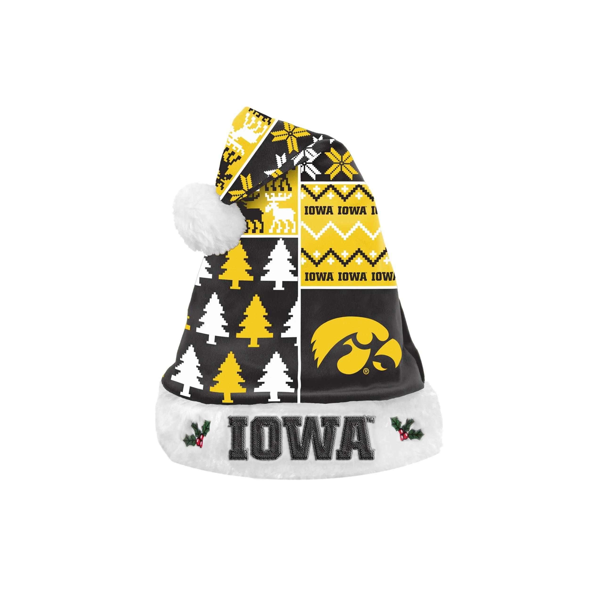 Iowa Hawkeyes NCAA Busy Block Family Holiday Pajamas - Image 7