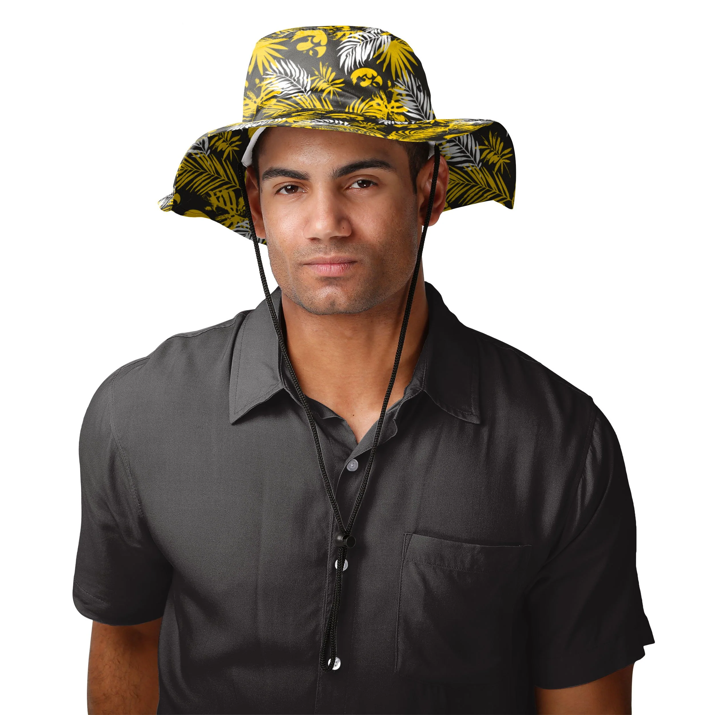 Iowa Hawkeyes NCAA Floral Boonie Hat - Image 2