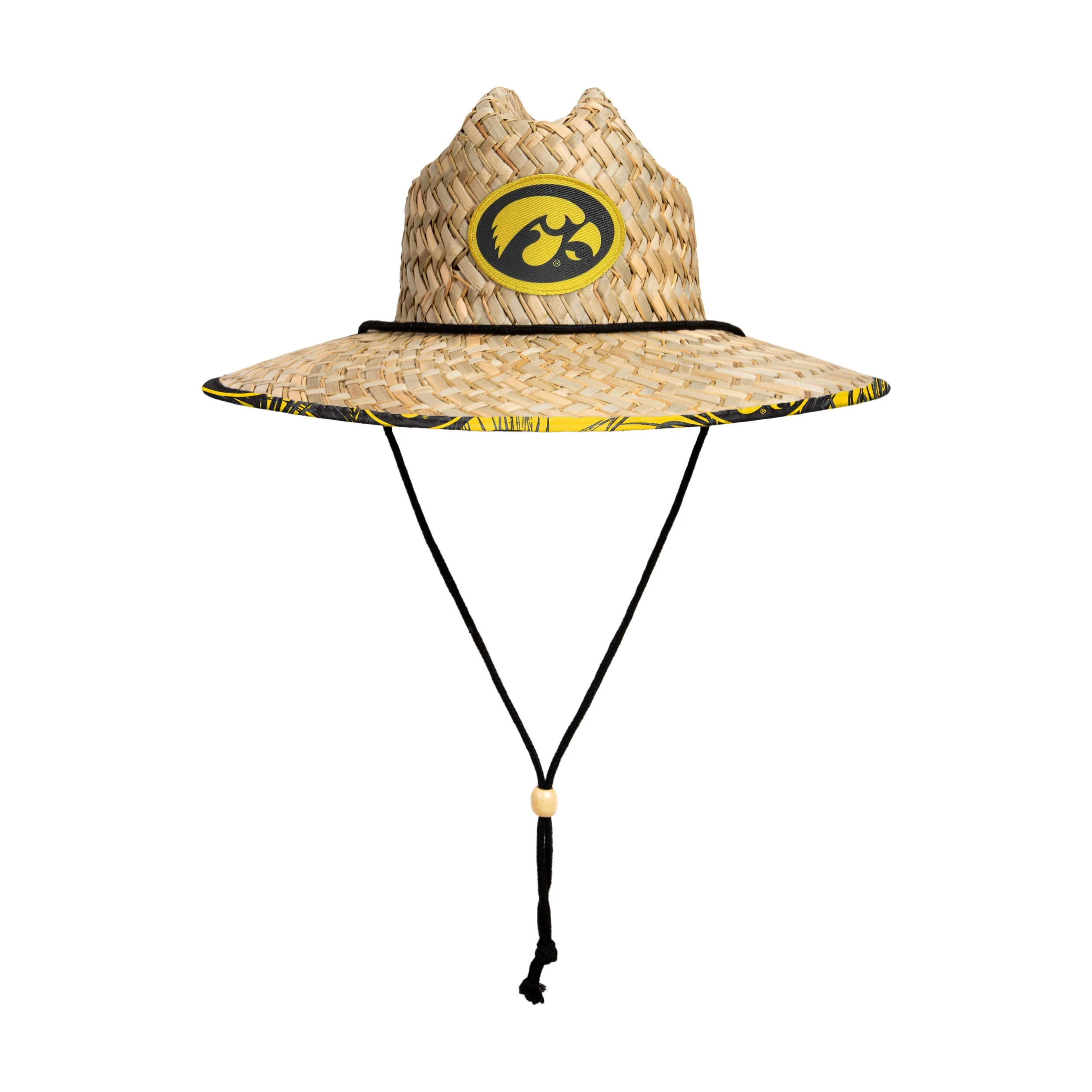Iowa Hawkeyes NCAA Floral Straw Hat - Image 3