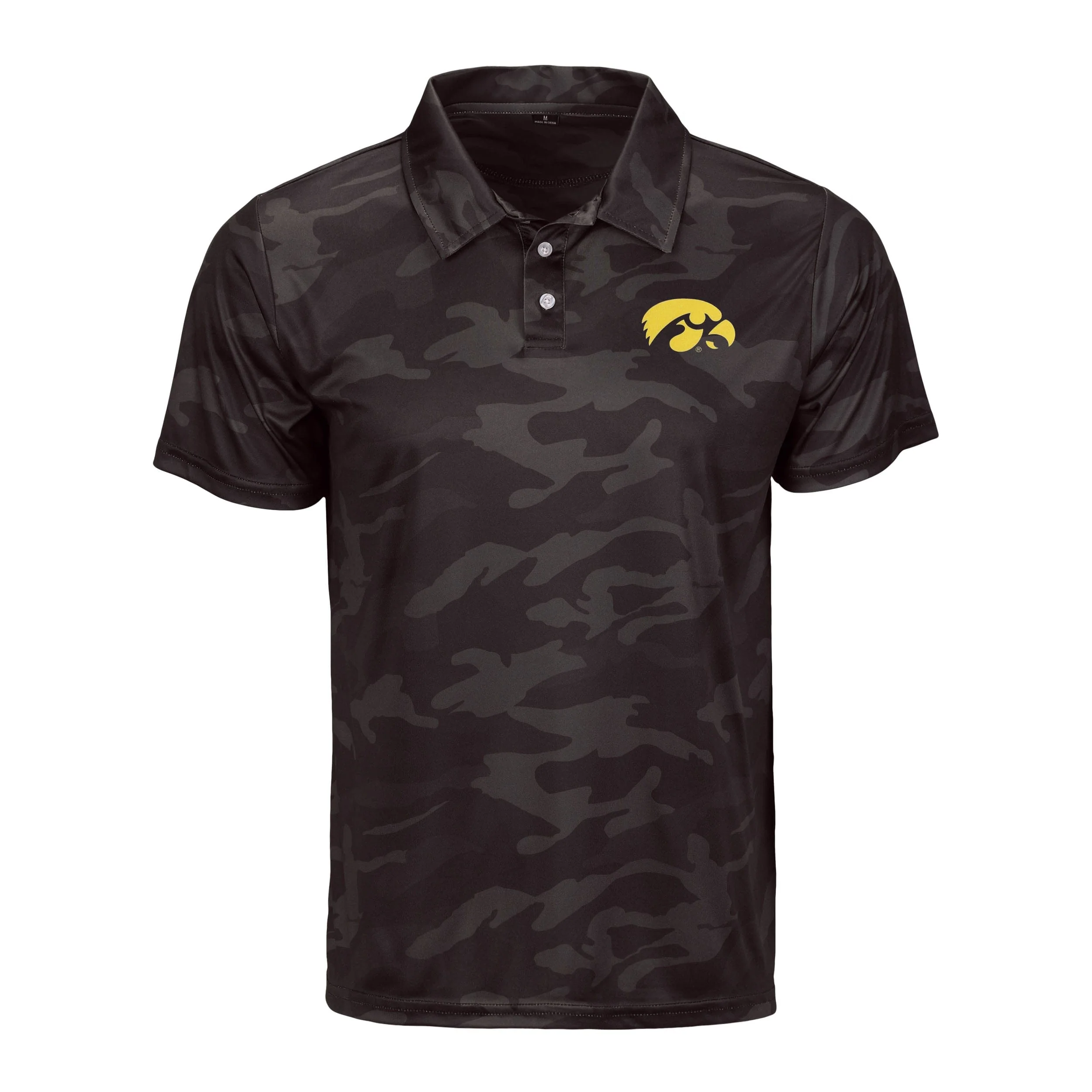 Iowa Hawkeyes NCAA Mens Color Camo Polyester Polo