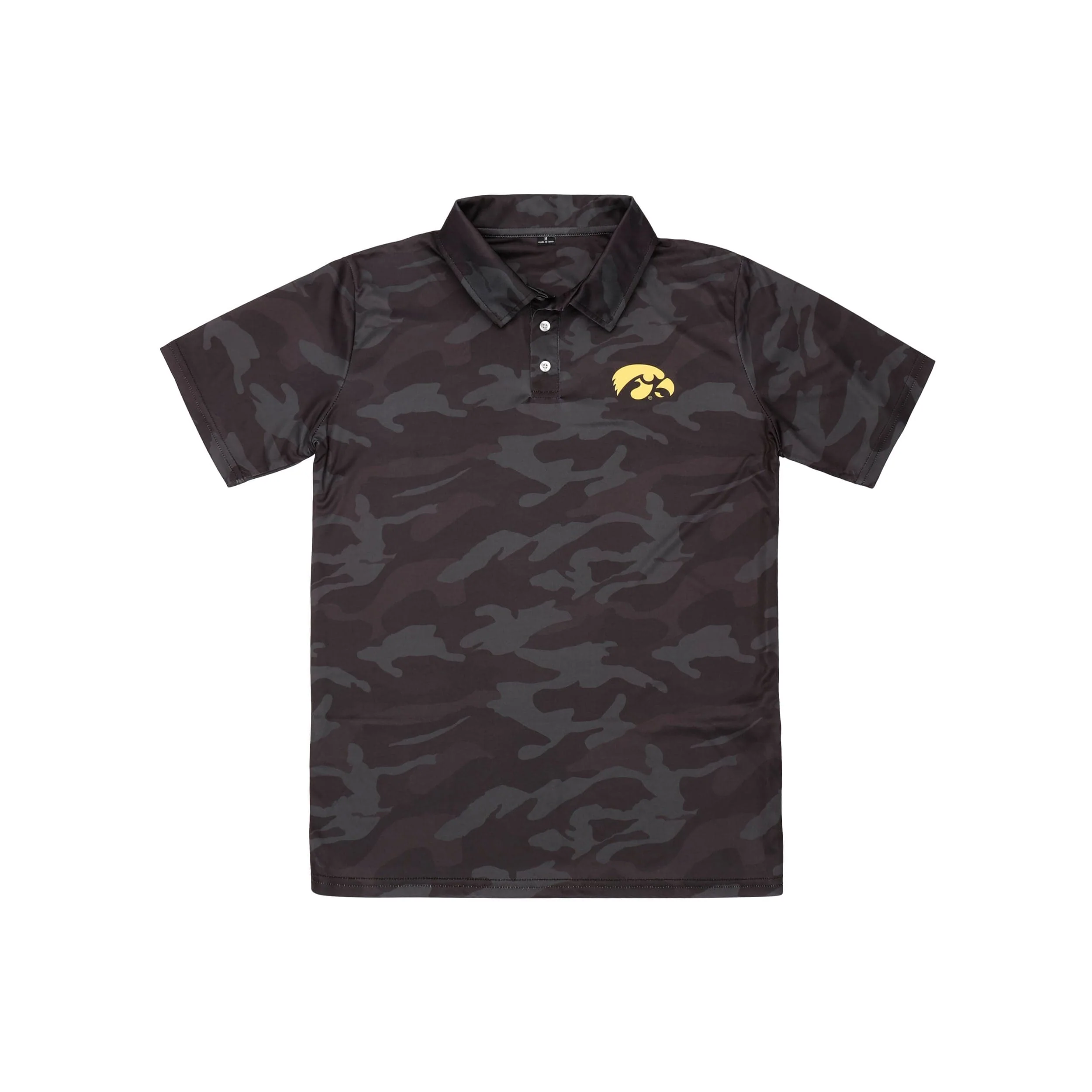 Iowa Hawkeyes NCAA Mens Color Camo Polyester Polo - Image 5