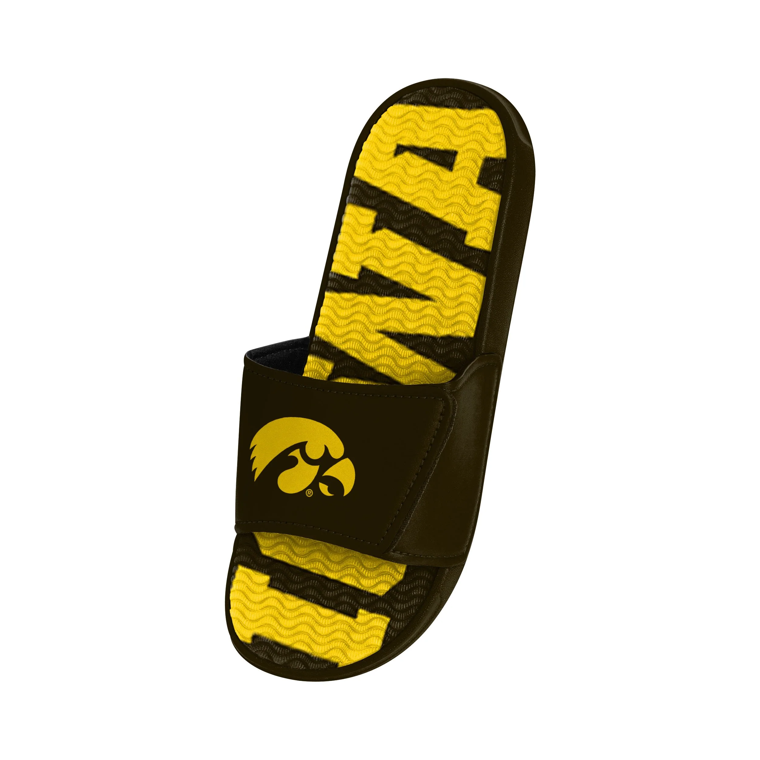 Iowa Hawkeyes NCAA Mens Gradient Wordmark Gel Slide - Image 3