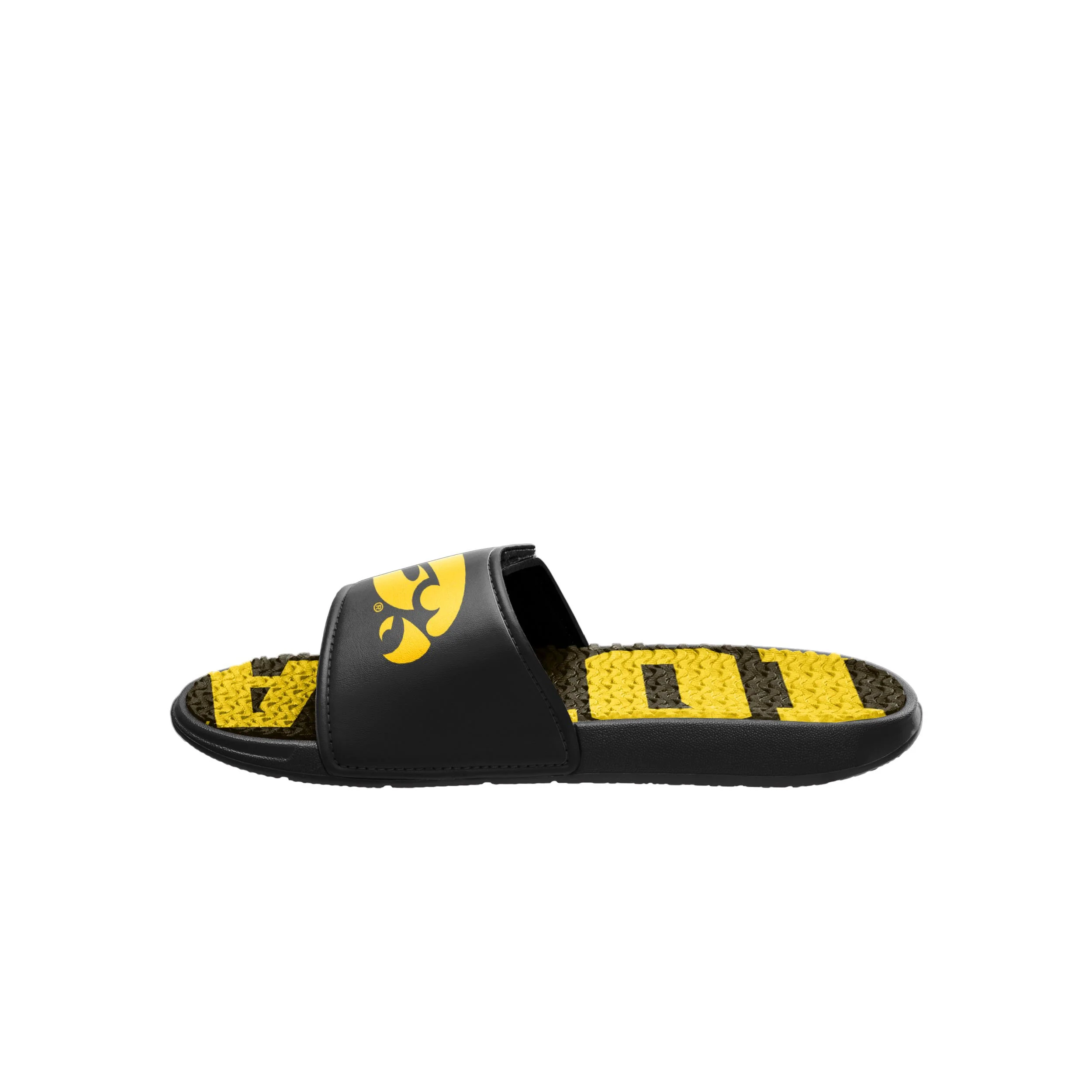 Iowa Hawkeyes NCAA Mens Gradient Wordmark Gel Slide - Image 4