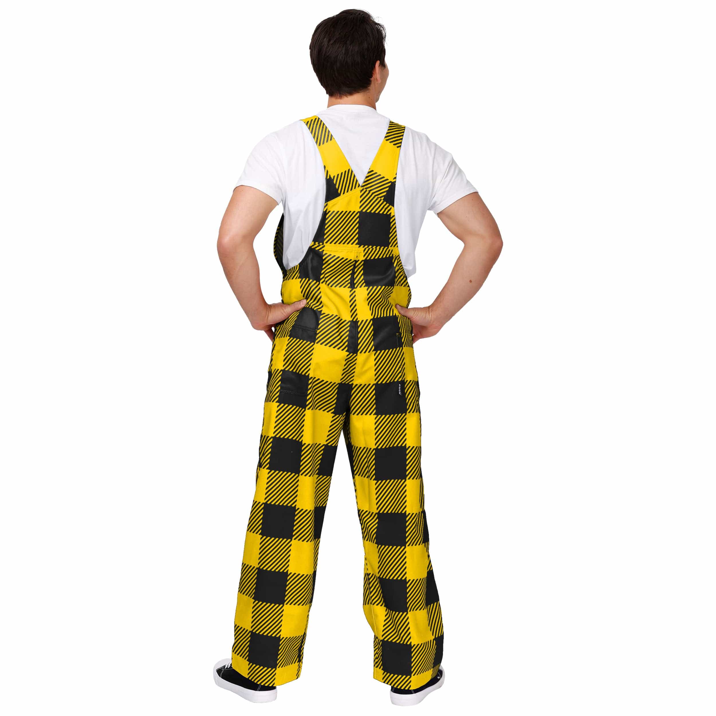 Iowa Hawkeyes NCAA Mens Plaid Bib Overalls - Image 2