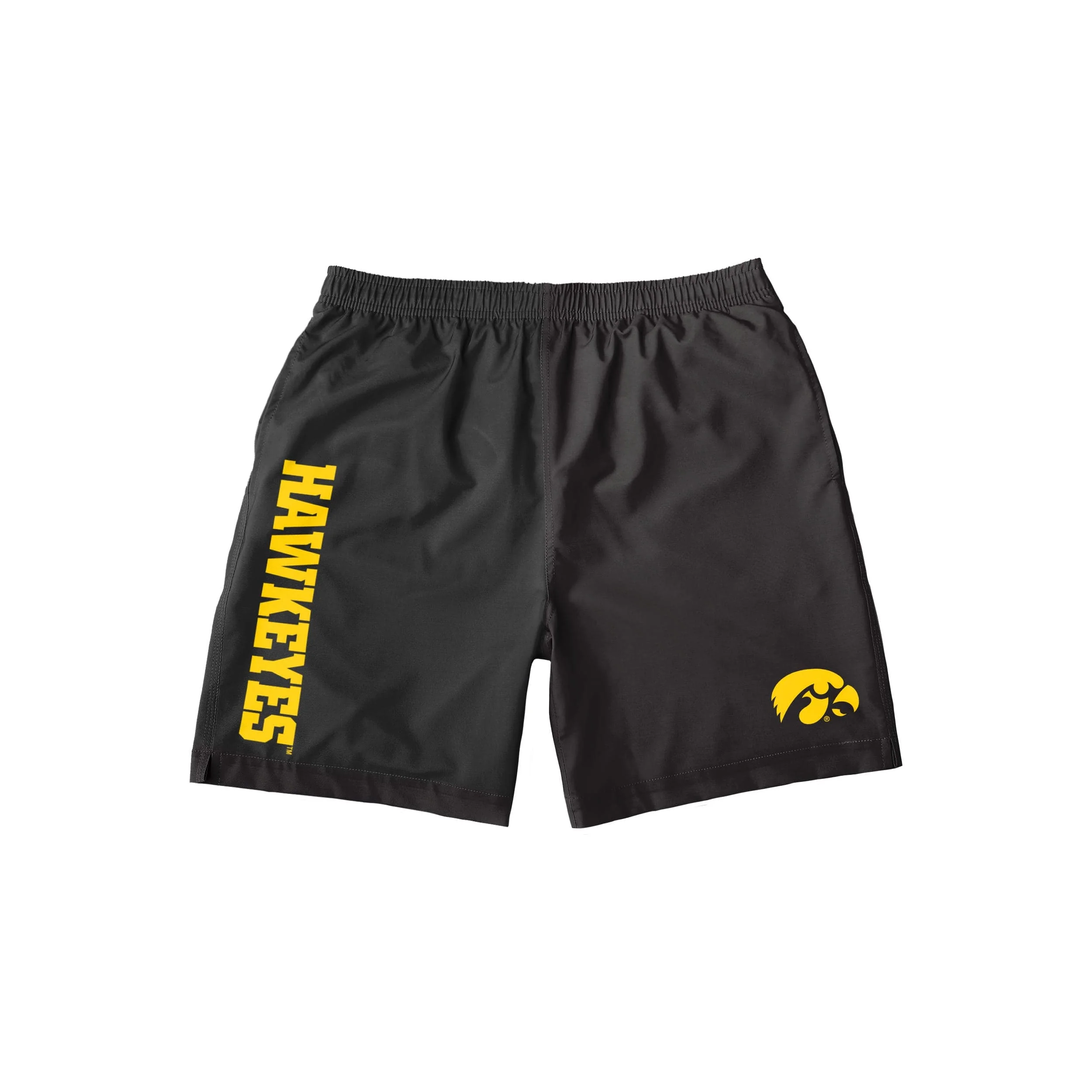 Iowa Hawkeyes NCAA Mens Solid Wordmark Traditional Swimming Trunks - Image 4