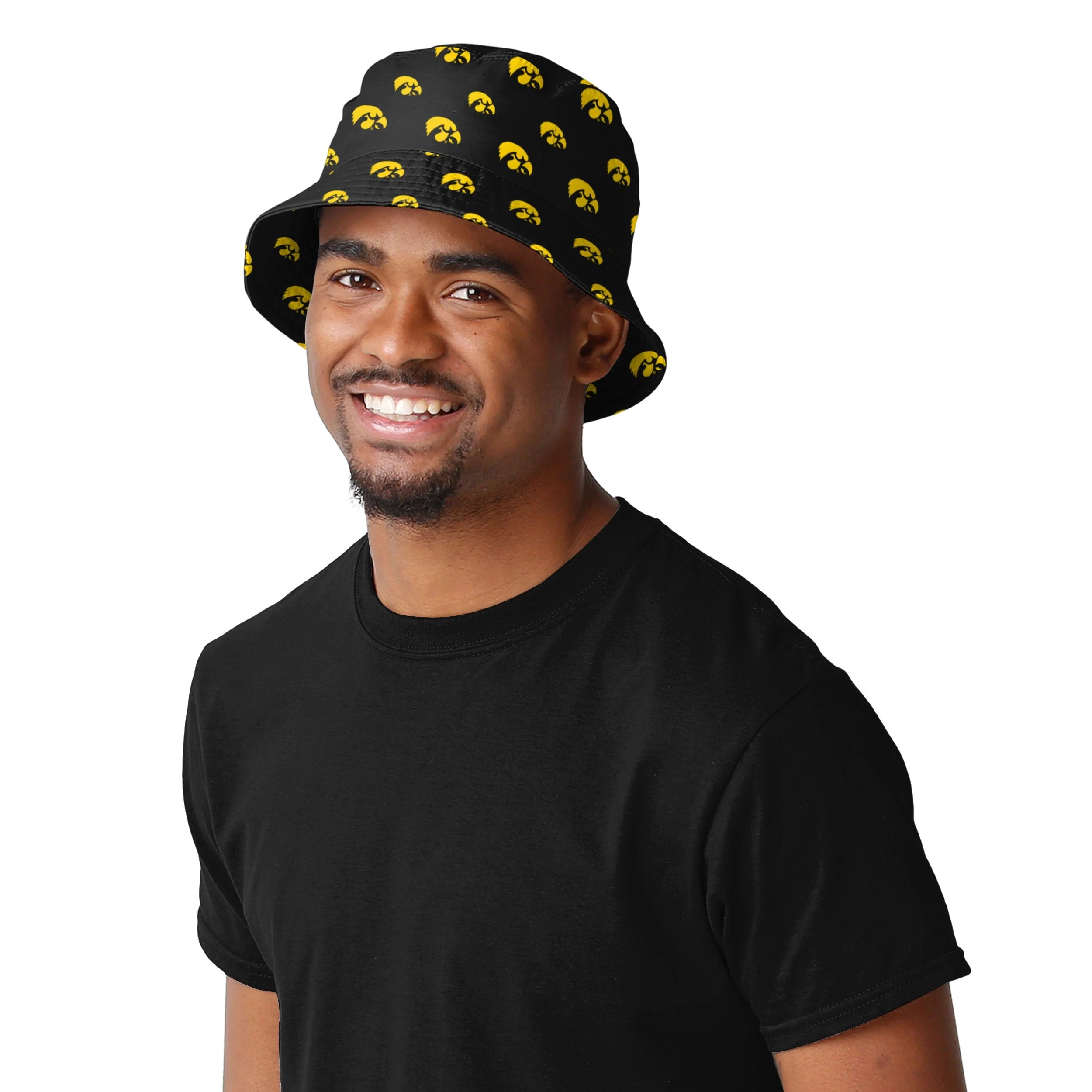 Iowa Hawkeyes NCAA Mini Print Bucket Hat - Image 2
