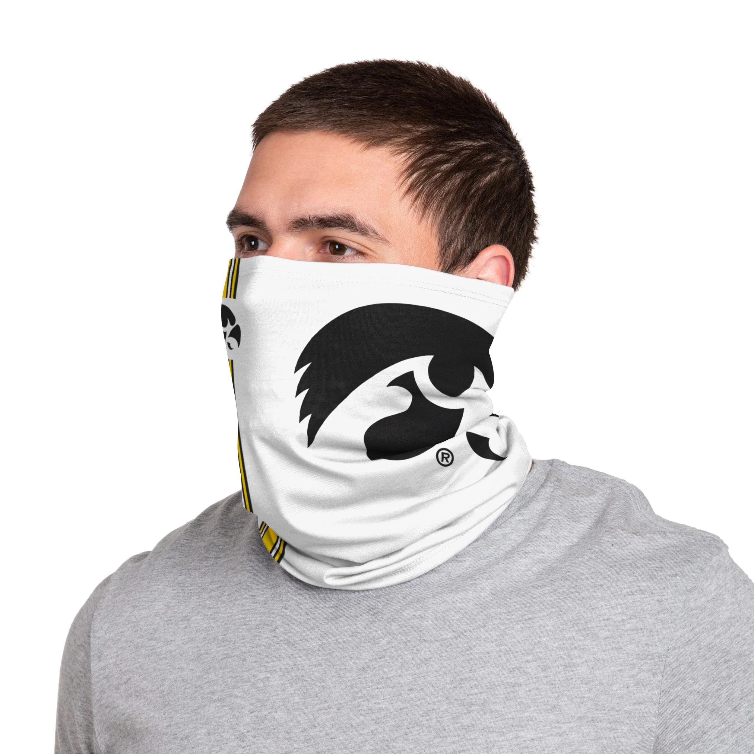 Iowa Hawkeyes NCAA On-Field Sideline Logo Away Gaiter Scarf - Image 2