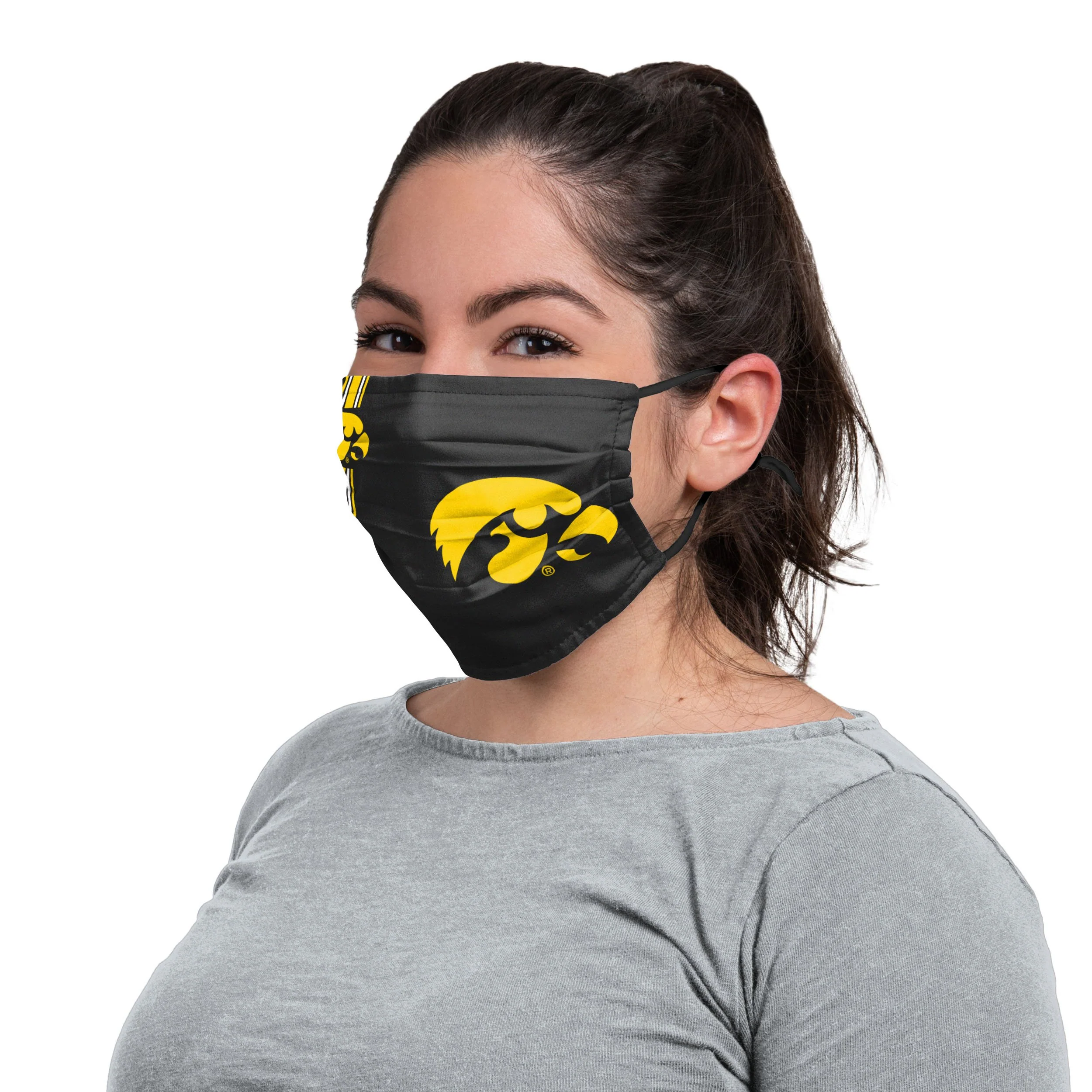 Iowa Hawkeyes NCAA On-Field Sideline Logo Home Face Cover - Image 3