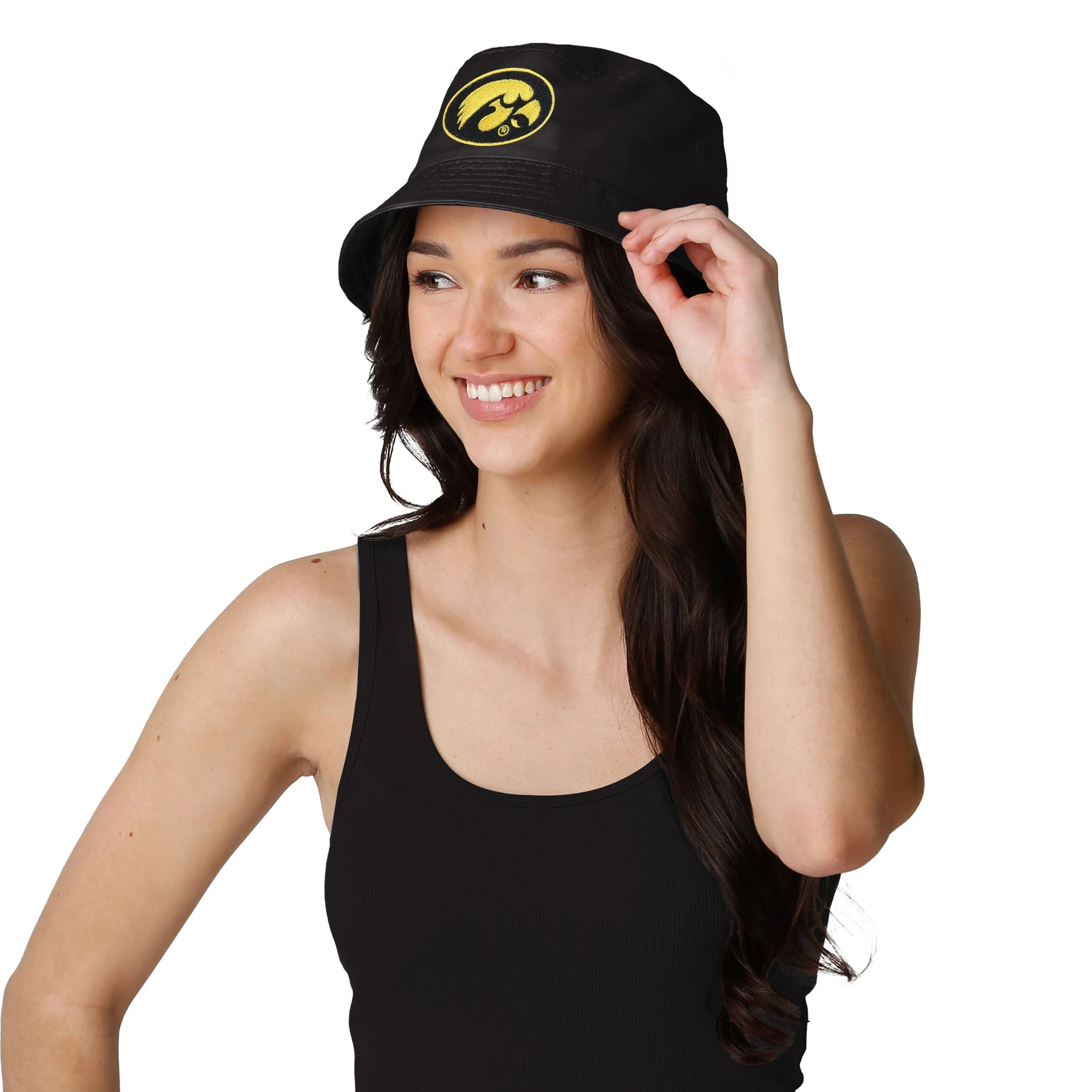 Iowa Hawkeyes NCAA Solid Bucket Hat - Image 2