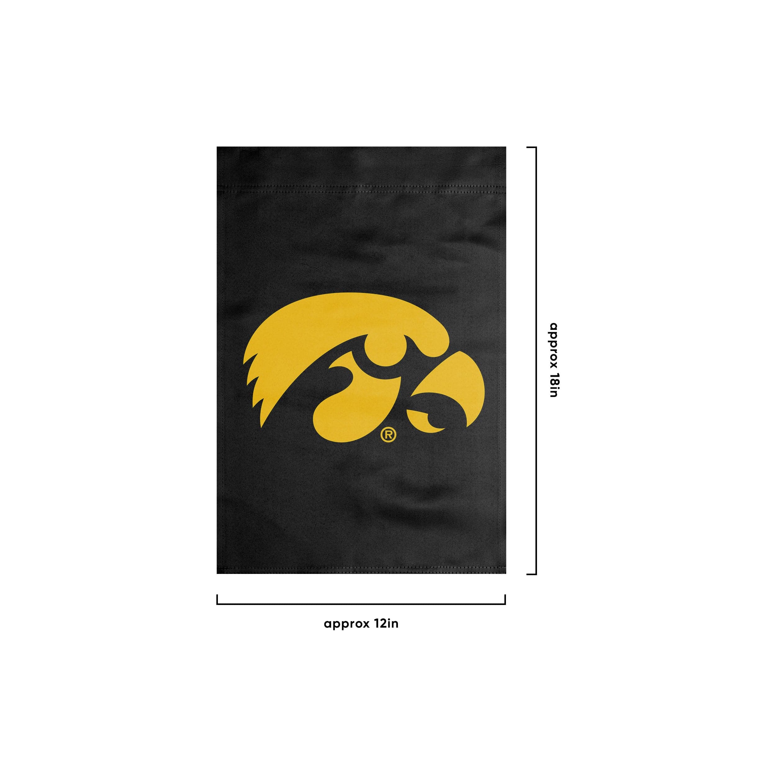 Iowa Hawkeyes NCAA Solid Garden Flag - Image 3