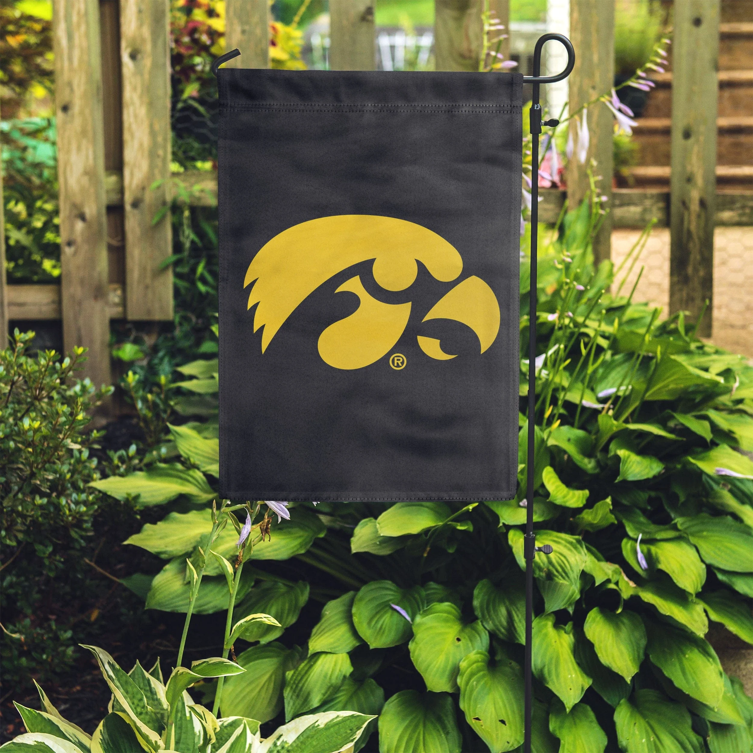 Iowa Hawkeyes NCAA Solid Garden Flag - Image 4