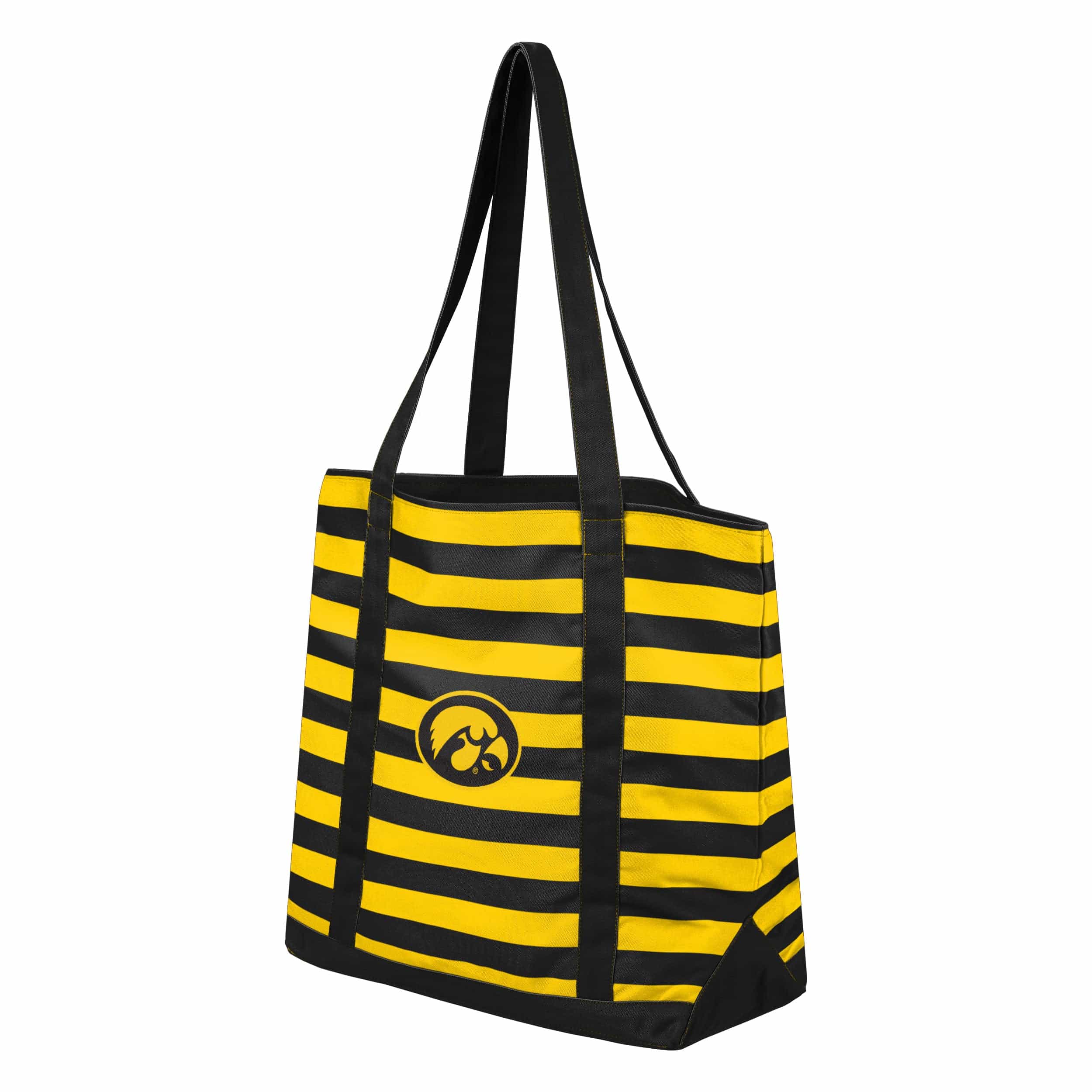 Iowa Hawkeyes NCAA Team Stripe Canvas Tote Bag - Image 2