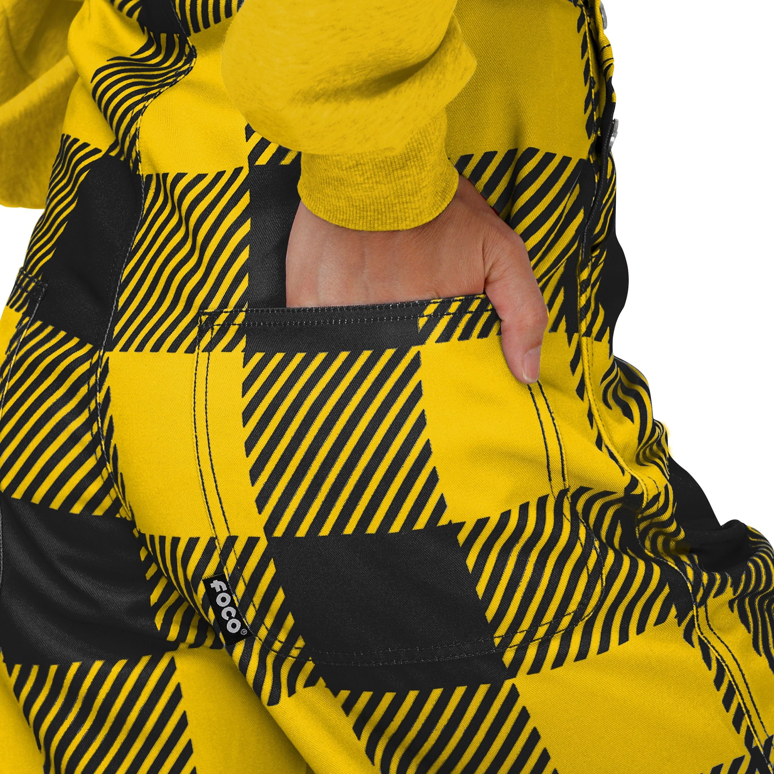 Iowa Hawkeyes NCAA Womens Plaid Bib Overalls - Image 6