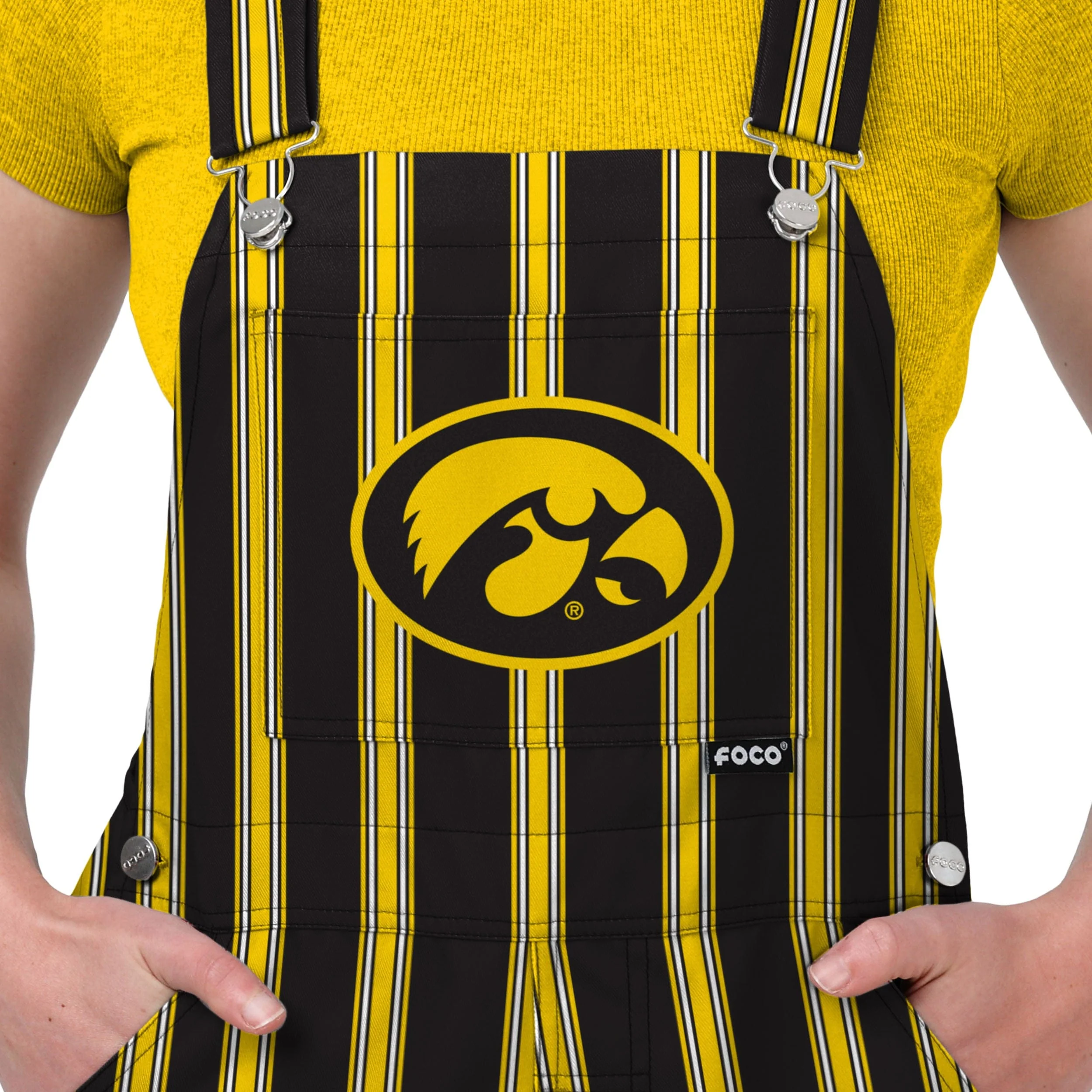 Iowa Hawkeyes NCAA Womens Sideline Spirit Bib Overalls - Image 4