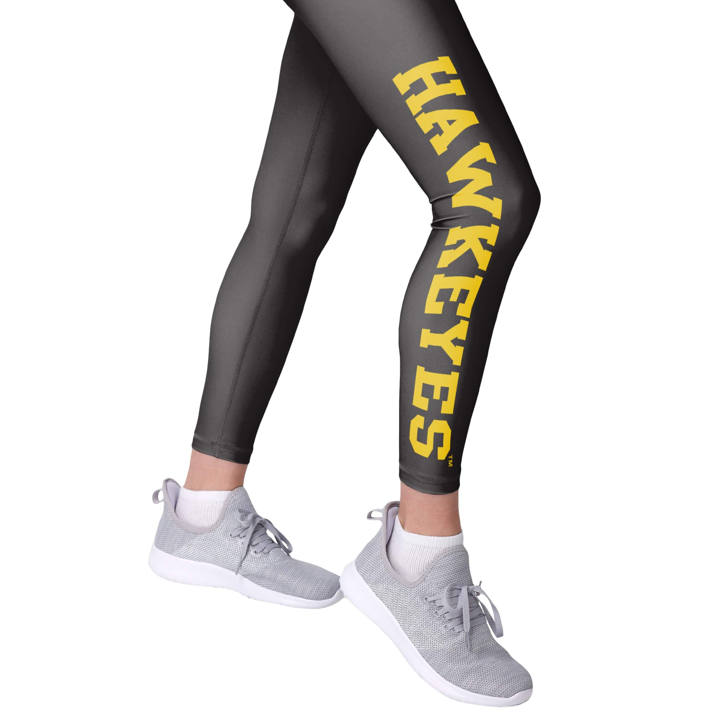 Iowa Hawkeyes NCAA Womens Solid Big Wordmark Leggings - Image 4