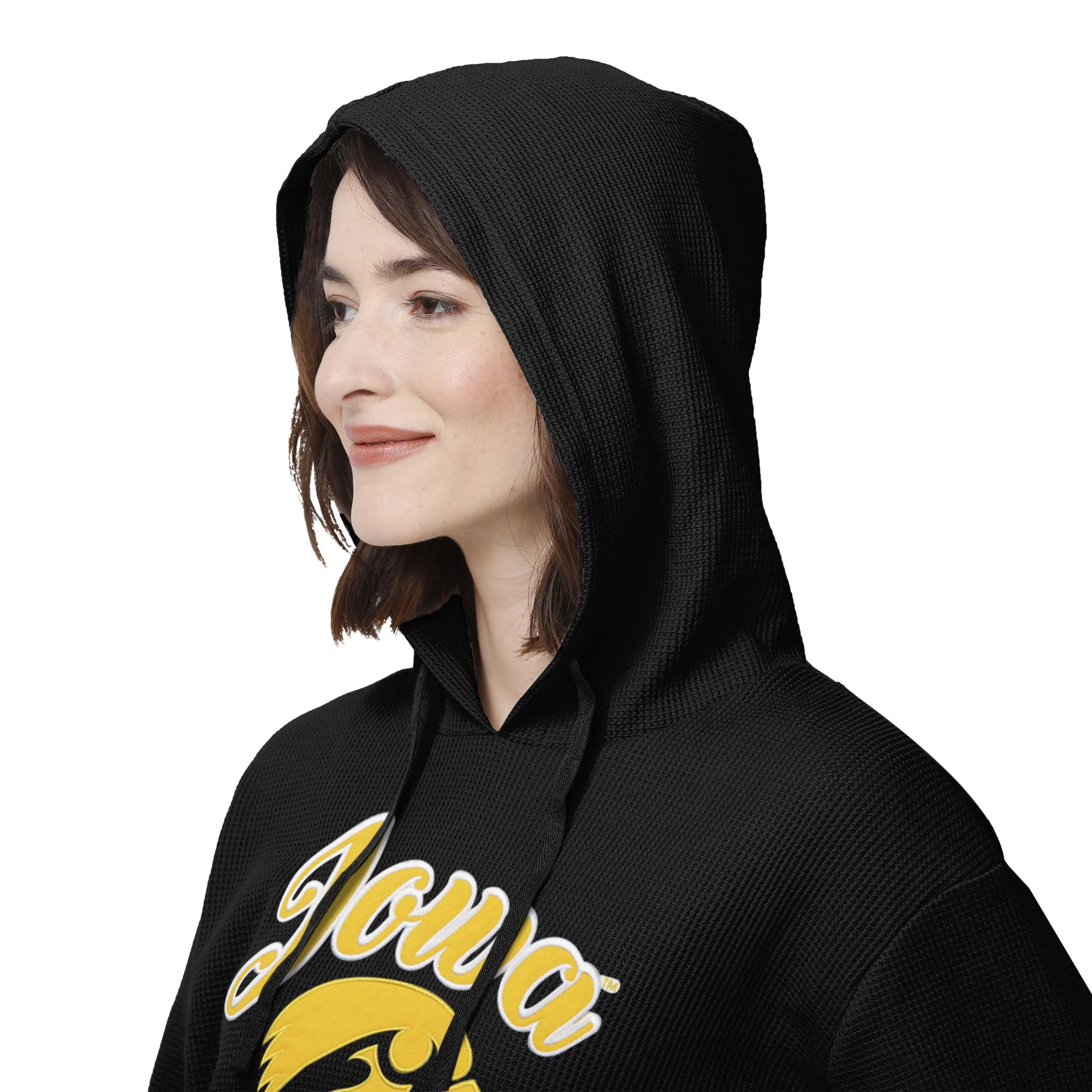 Iowa Hawkeyes NCAA Womens Waffle Lounge Sweater - Image 5