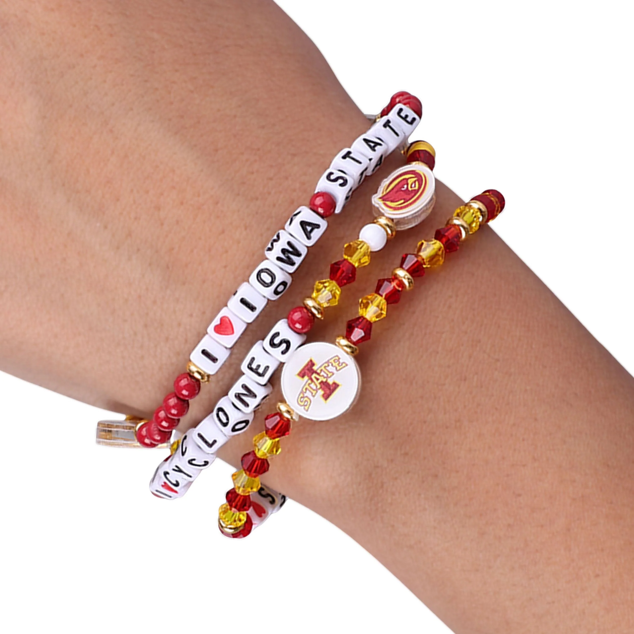 Iowa State Cyclones NCAA 3 Pack Friendship Bracelet - Image 4